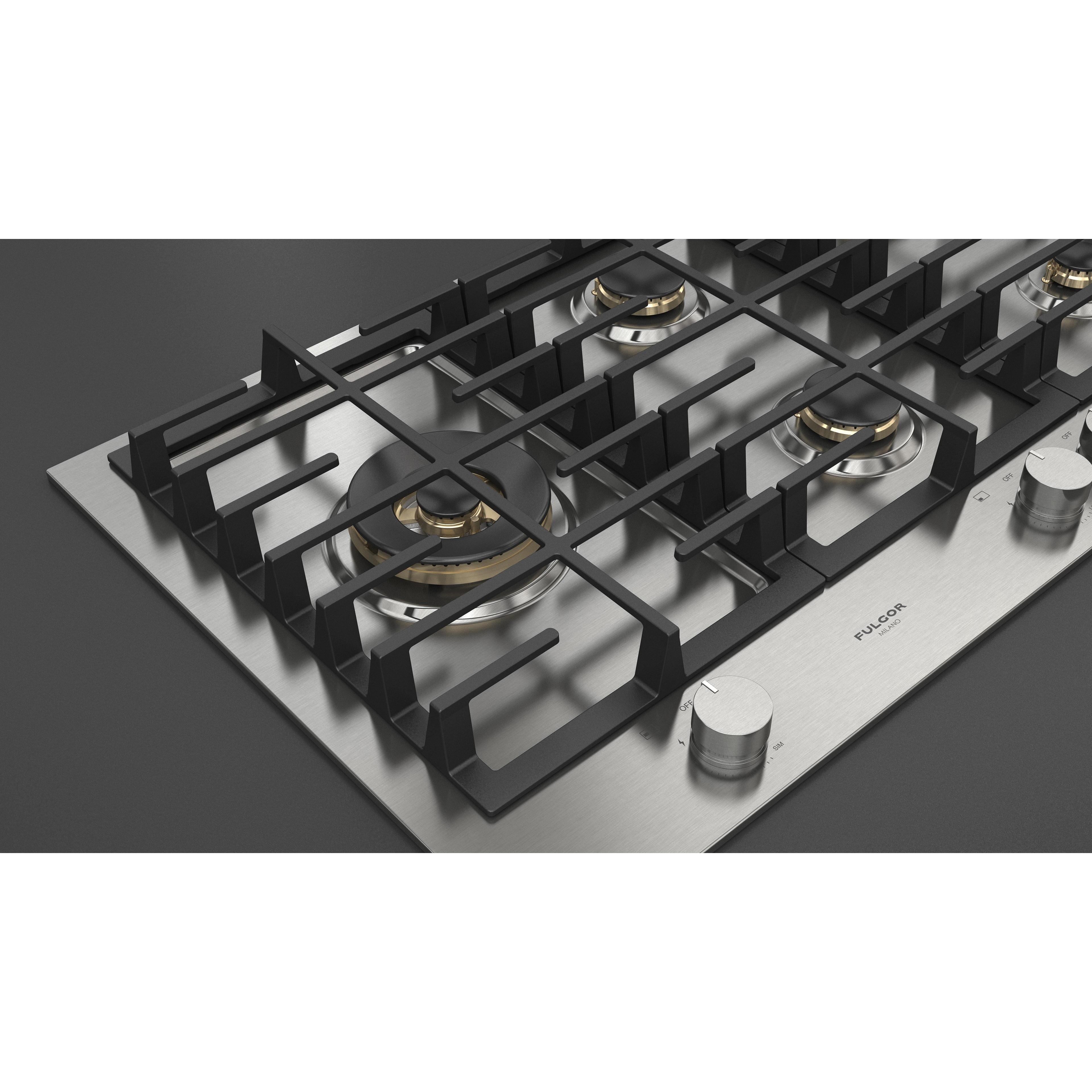 Fulgor Milano 36-inch Built-in Gas Cooktop F4MEGK36S1 IMAGE 7