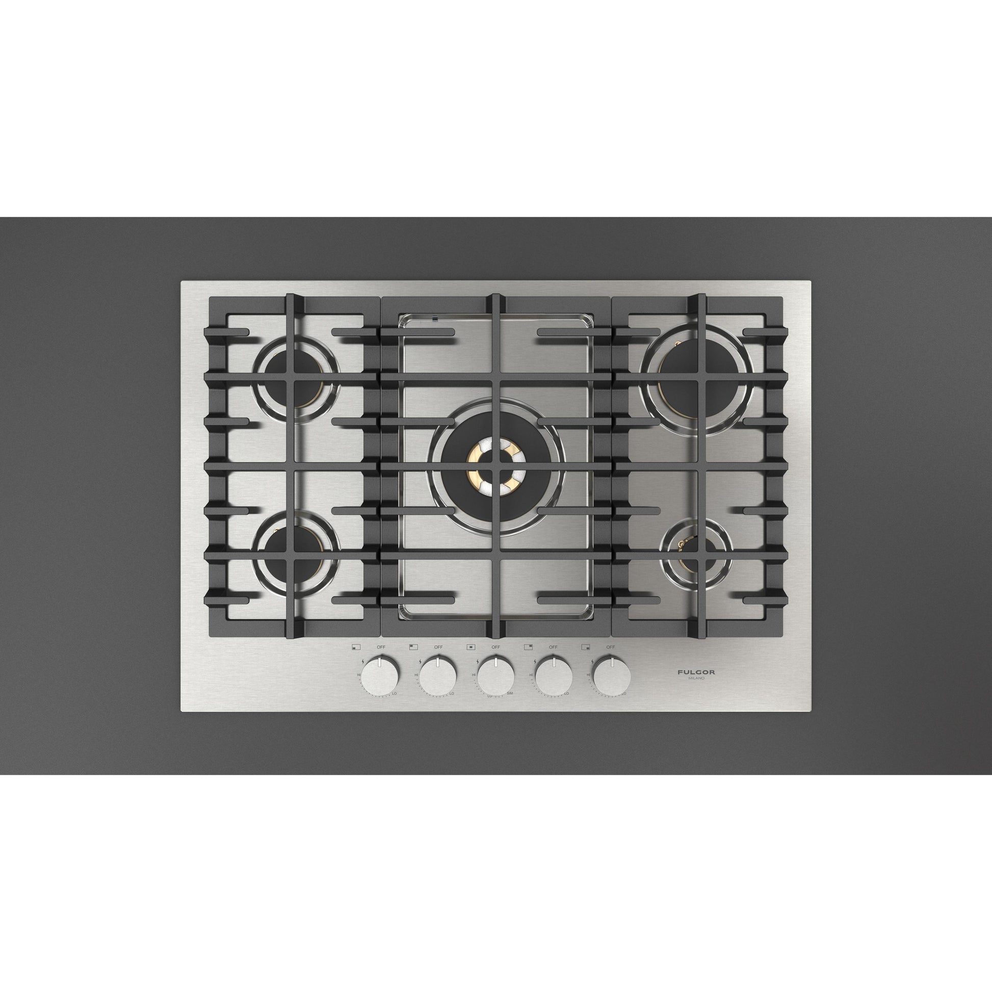Fulgor Milano 30-inch Built-in Gas Cooktop F4MGK30S1 IMAGE 2