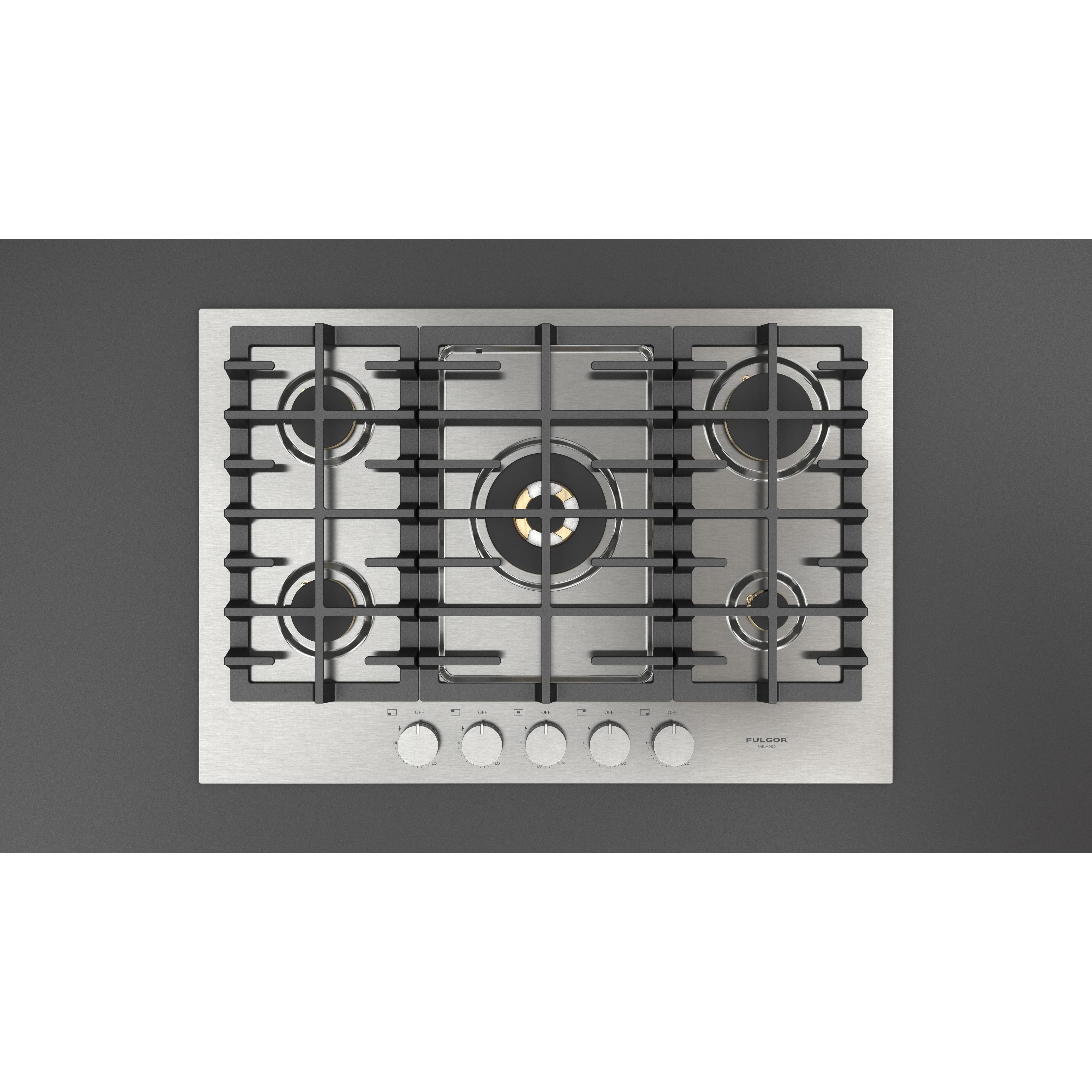 Fulgor Milano 30-inch Built-in Gas Cooktop F4MGK30S1 IMAGE 2