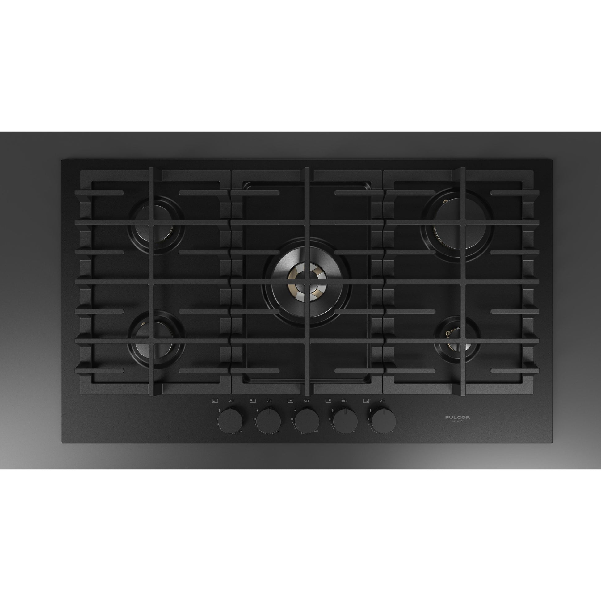 Fulgor Milano 36-inch Built-in Gas Cooktop F4MTGK36MB1 IMAGE 2