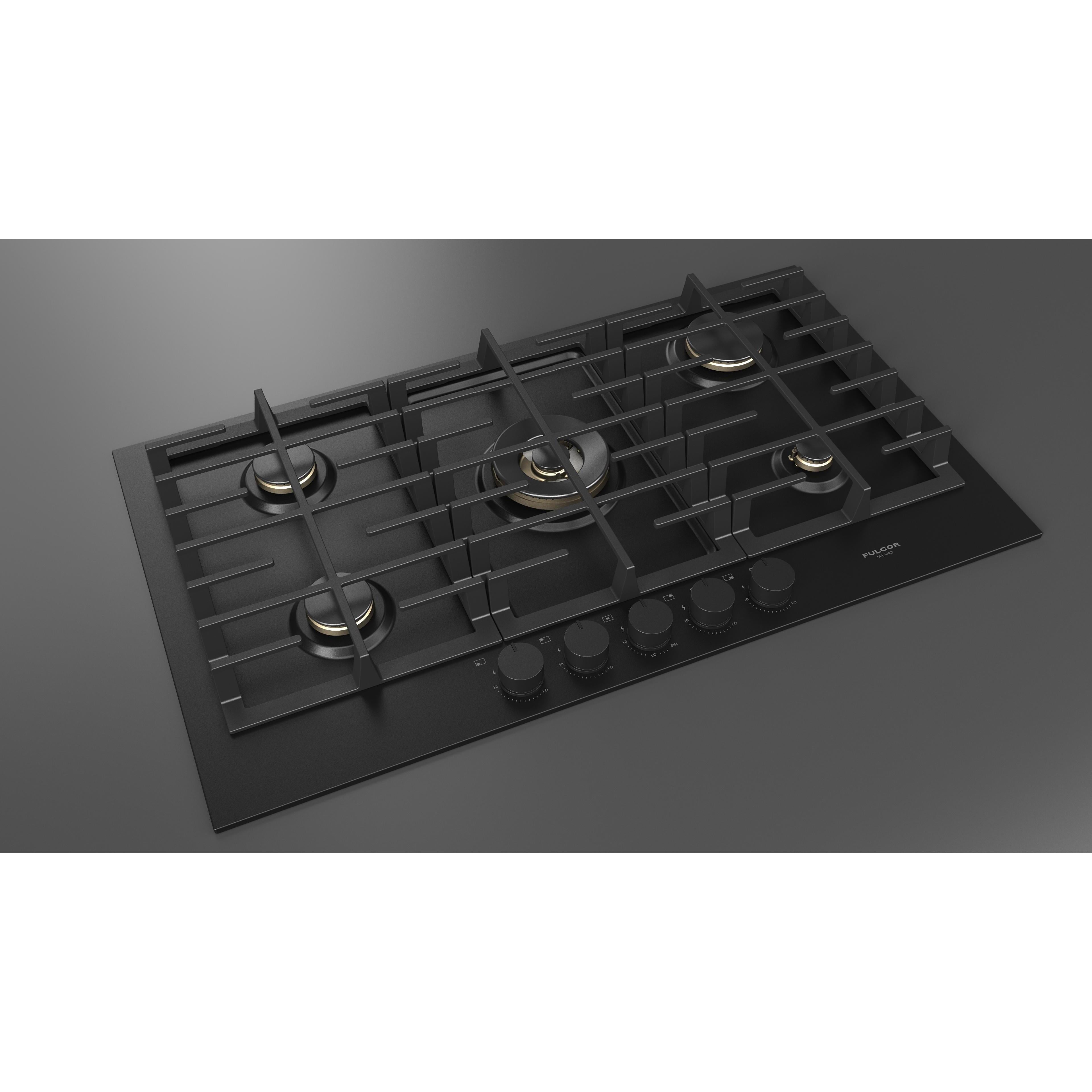 Fulgor Milano 36-inch Built-in Gas Cooktop F4MTGK36MB1 IMAGE 5