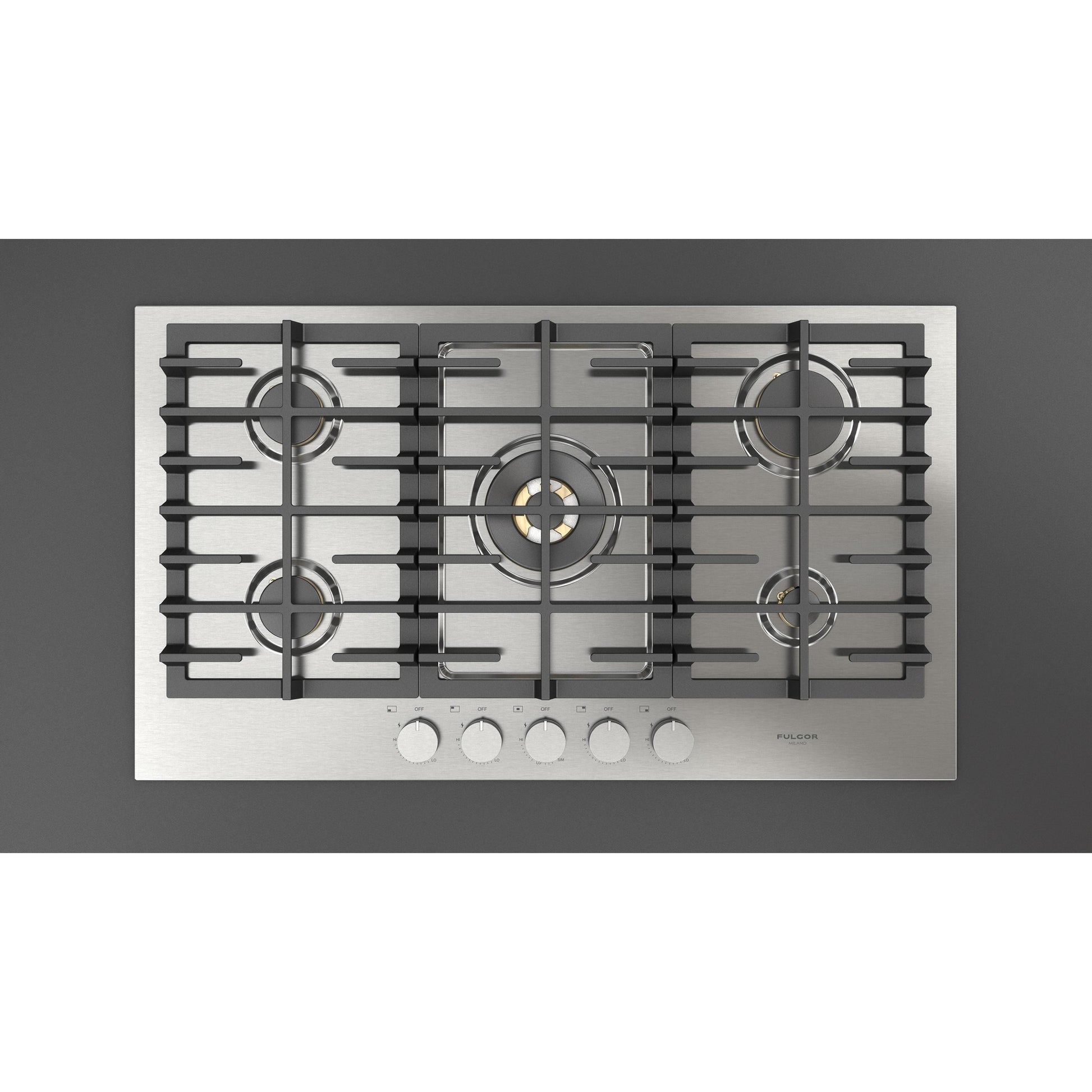 Fulgor Milano 36-inch Built-in Gas Cooktop F4MTGK36S1 IMAGE 2