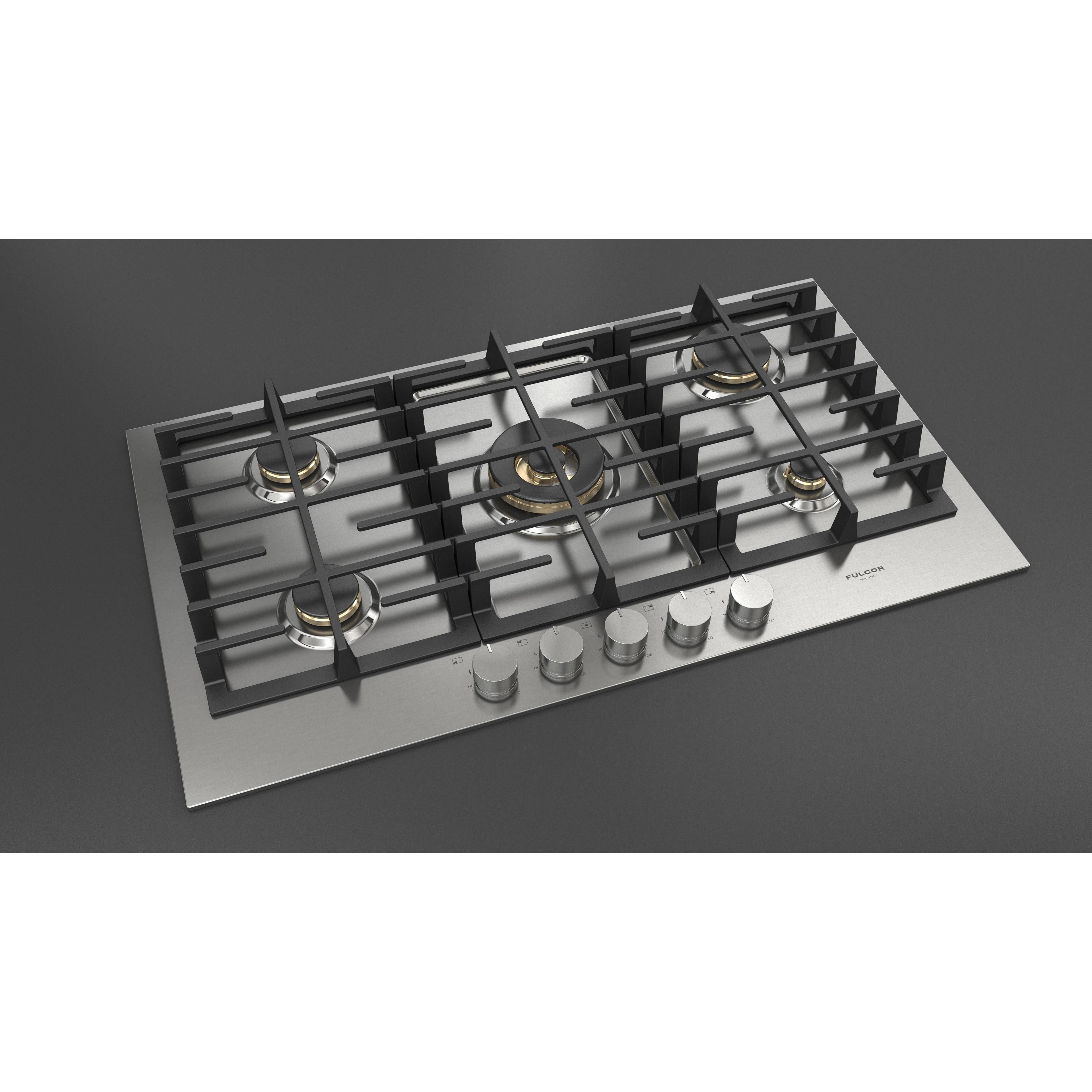 Fulgor Milano 36-inch Built-in Gas Cooktop F4MTGK36S1 IMAGE 3