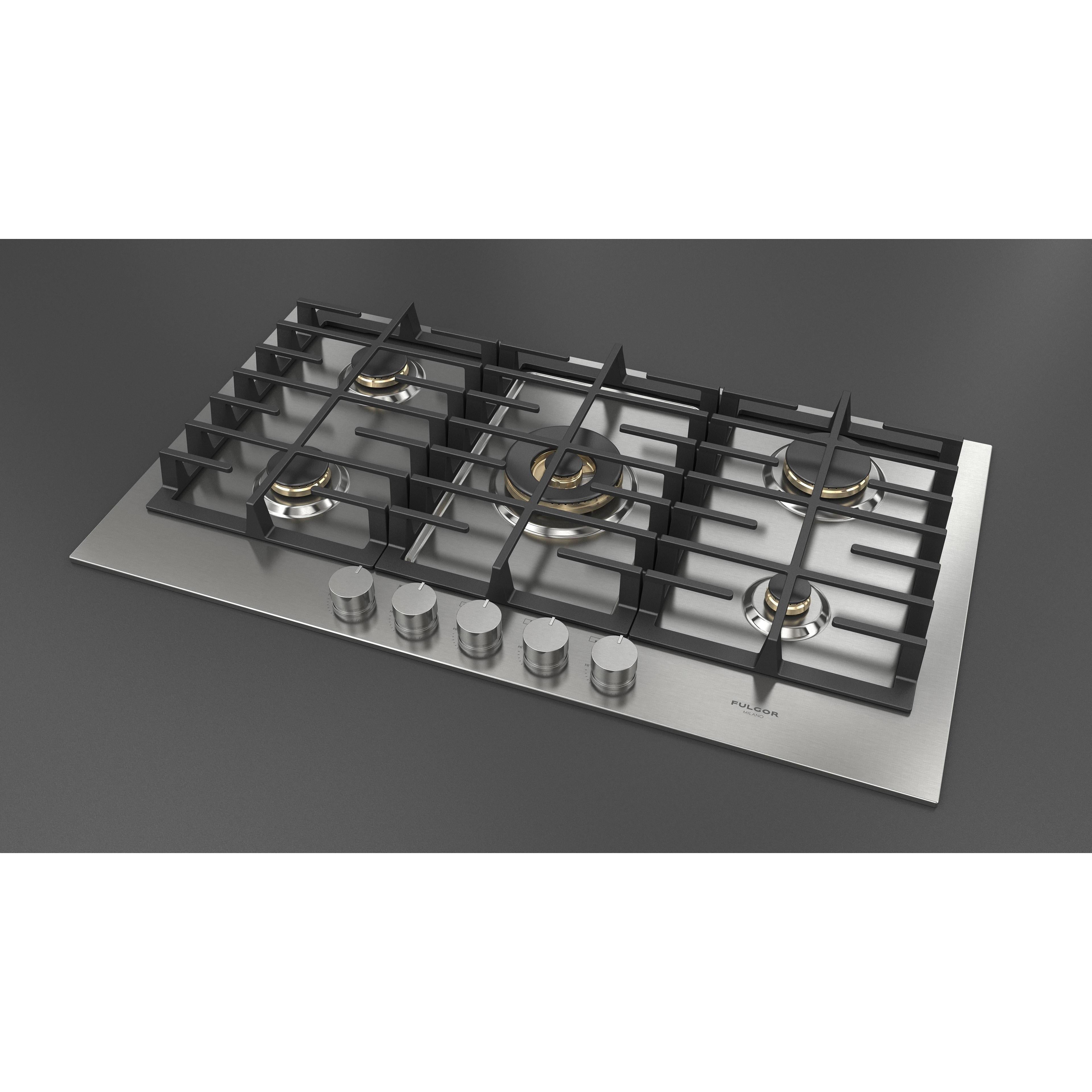 Fulgor Milano 36-inch Built-in Gas Cooktop F4MTGK36S1 IMAGE 4