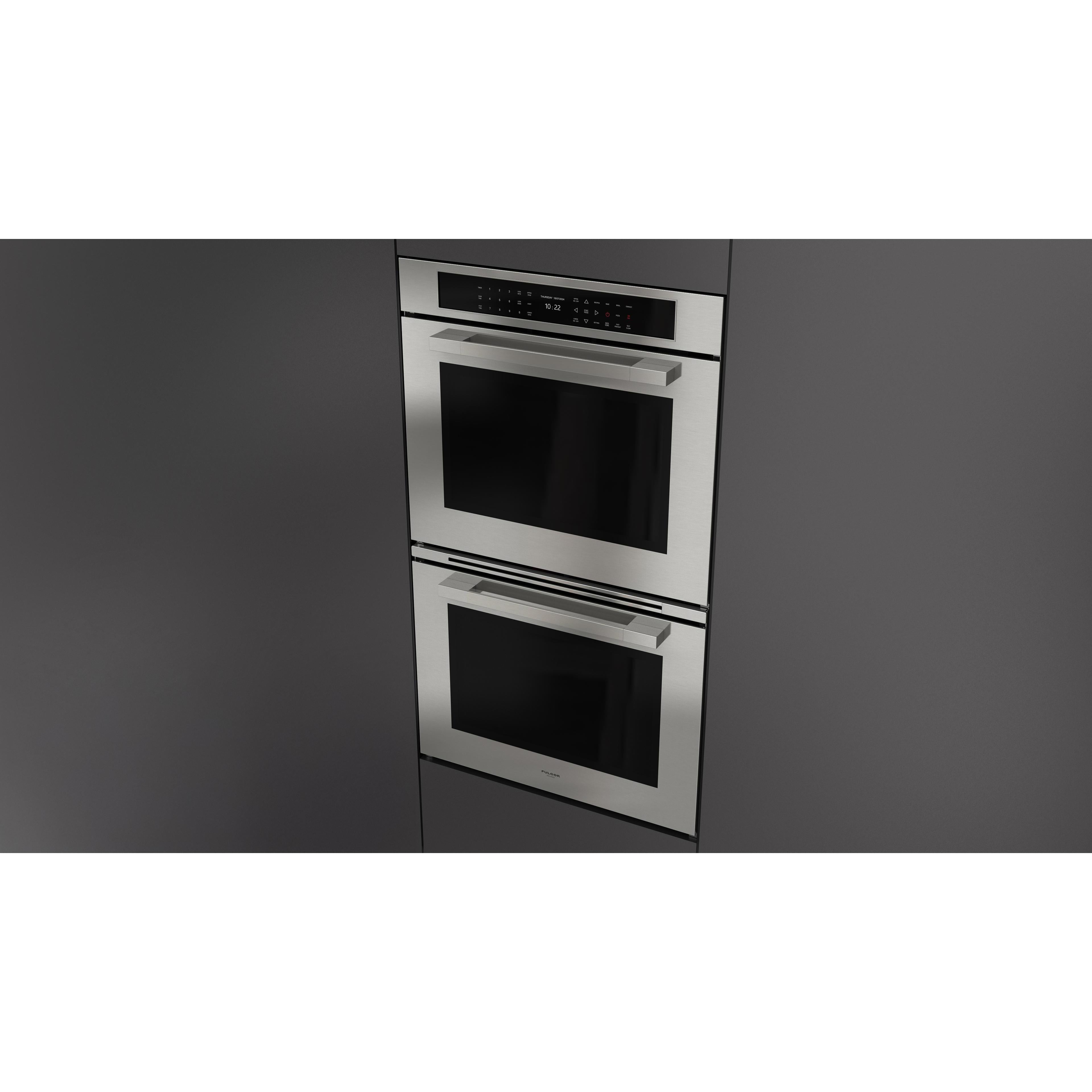 Fulgor Milano 30-inch, 8.68 cu. ft. Built-in Double Wall Oven with Dual True Convection Technology F7MDP30S1 IMAGE 3