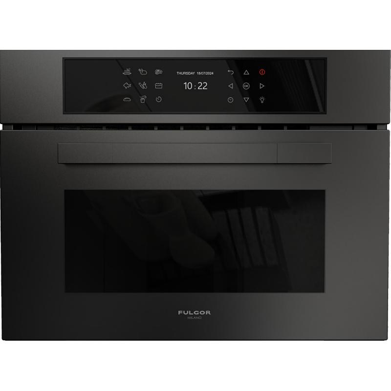 Fulgor Milano 24-inch, 1.41 cu. ft. Built-in Combi-Steam Single Wall Oven with True Convection Technology F7MSCO24MB1 IMAGE 1