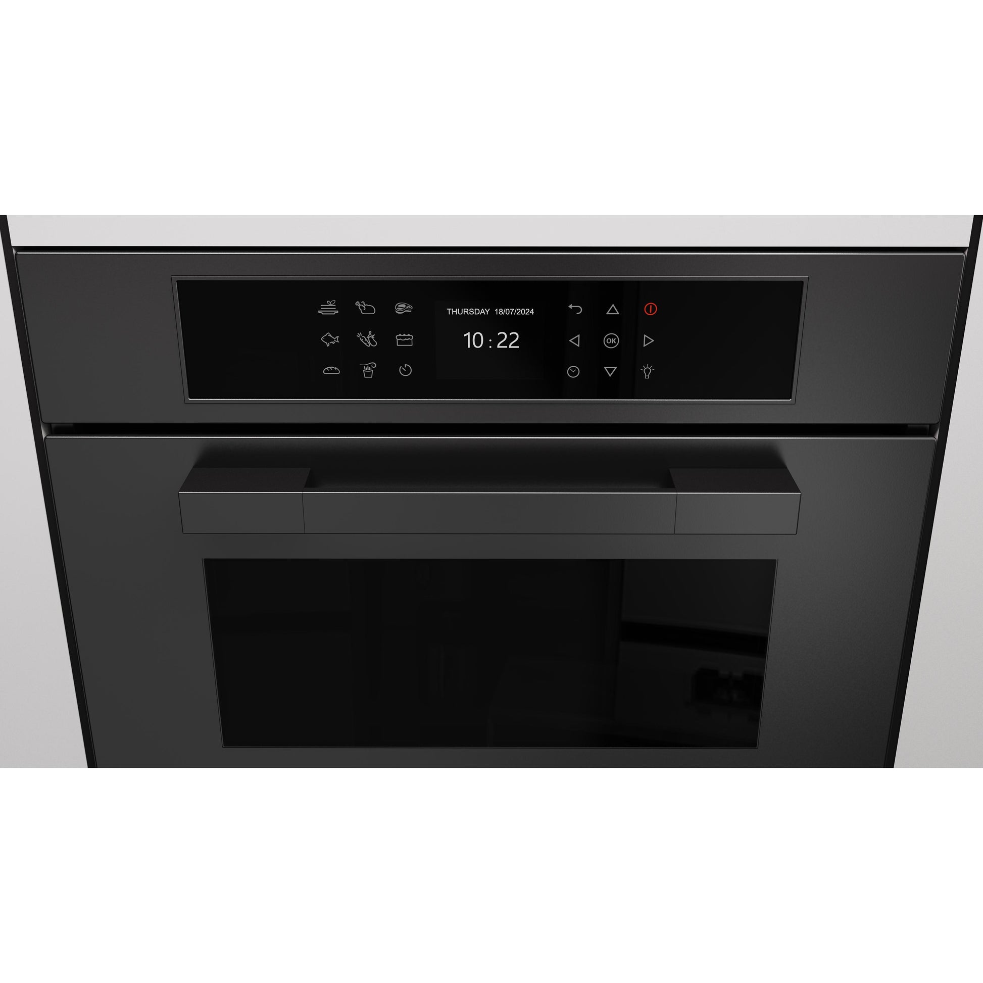 Fulgor Milano 24-inch, 1.41 cu. ft. Built-in Combi-Steam Single Wall Oven with True Convection Technology F7MSCO24MB1 IMAGE 5