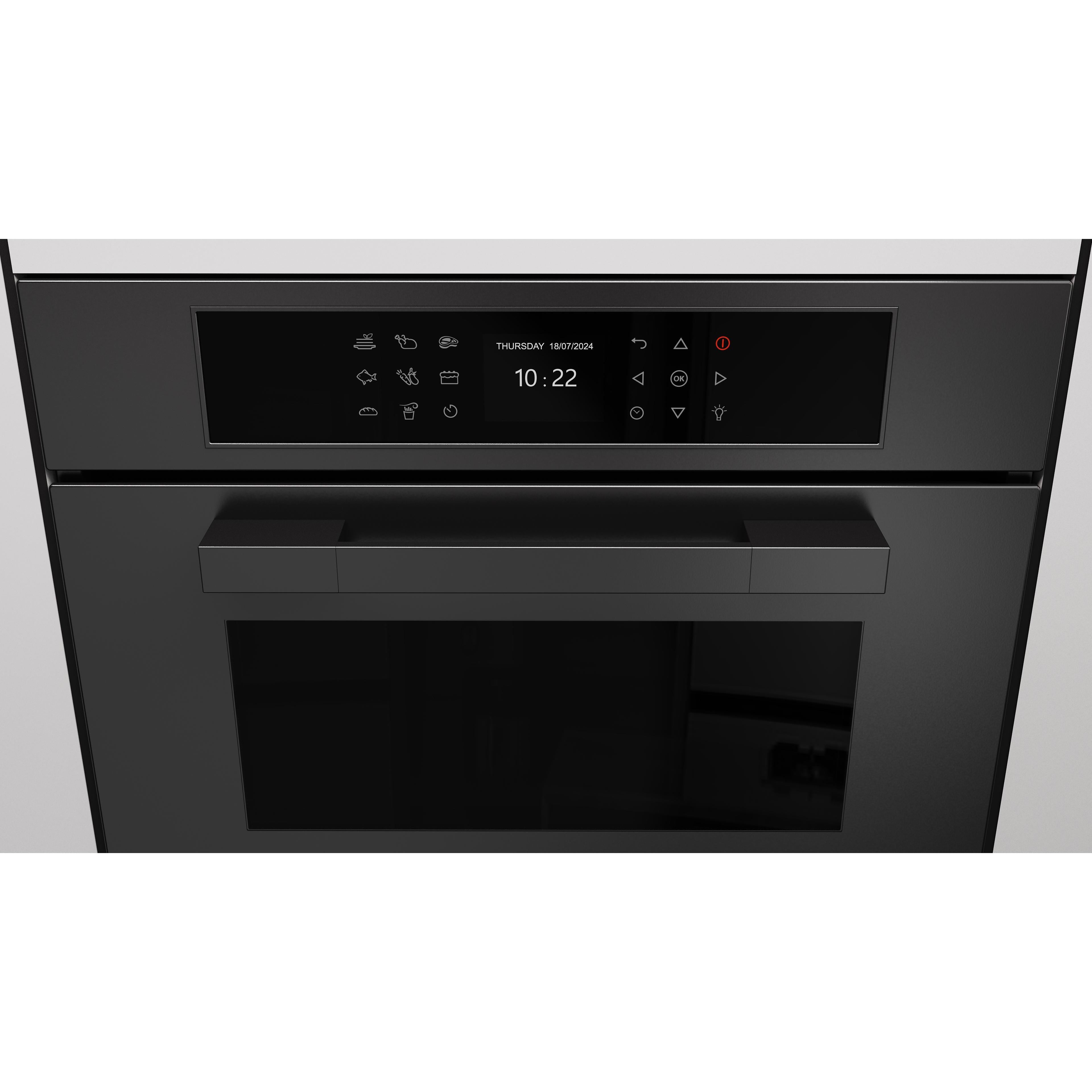 Fulgor Milano 24-inch, 1.41 cu. ft. Built-in Combi-Steam Single Wall Oven with True Convection Technology F7MSCO24MB1 IMAGE 5