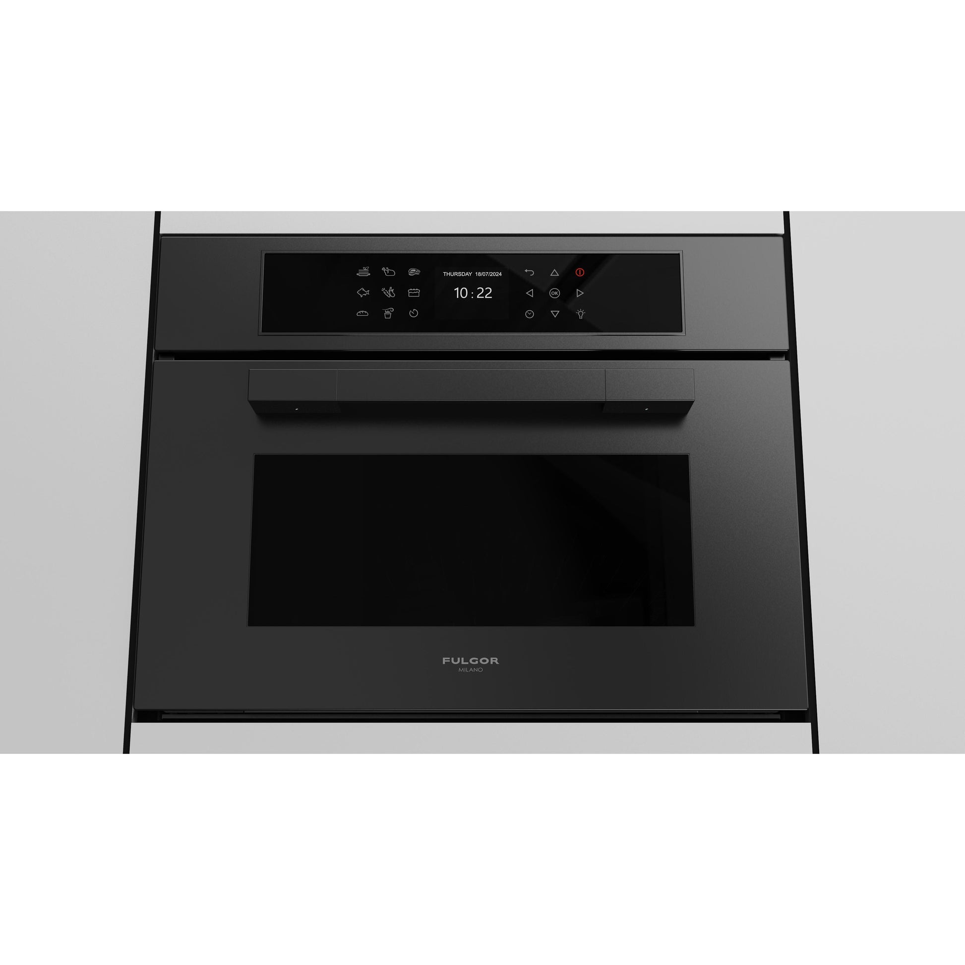 Fulgor Milano 24-inch, 1.41 cu. ft. Built-in Combi-Steam Single Wall Oven with True Convection Technology F7MSCO24MB1 IMAGE 6