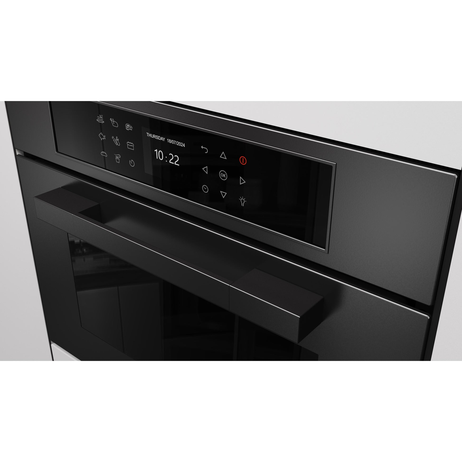 Fulgor Milano 24-inch, 1.41 cu. ft. Built-in Combi-Steam Single Wall Oven with True Convection Technology F7MSCO24MB1 IMAGE 7