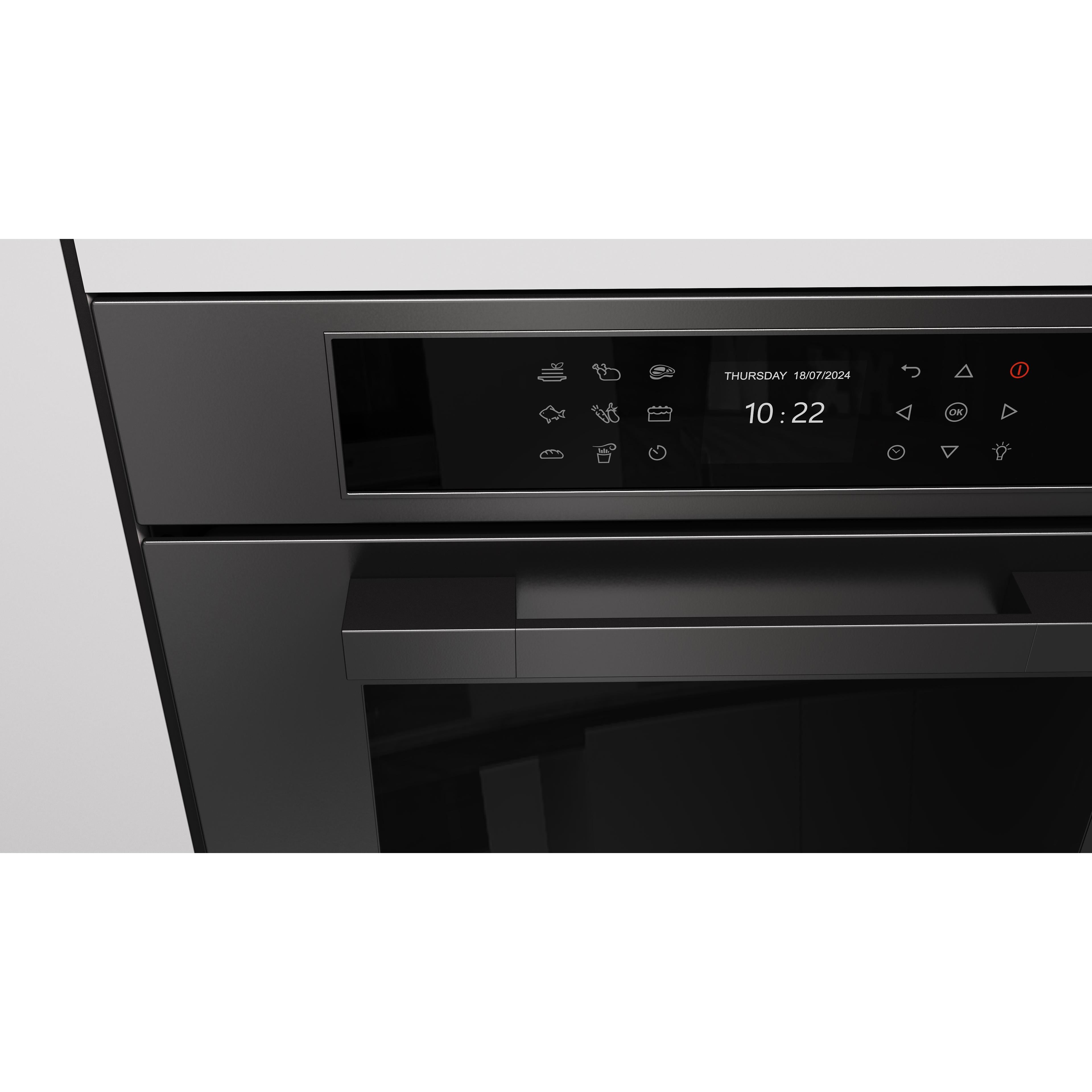 Fulgor Milano 24-inch, 1.41 cu. ft. Built-in Combi-Steam Single Wall Oven with True Convection Technology F7MSCO24MB1 IMAGE 8