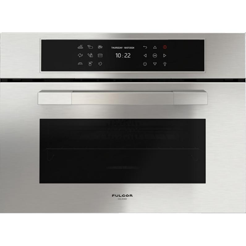 Fulgor Milano 24-inch, 1.41 cu. ft. Built-in Combi-Steam Single Wall Oven with True Convection Technology F7MSCO24S1 IMAGE 1