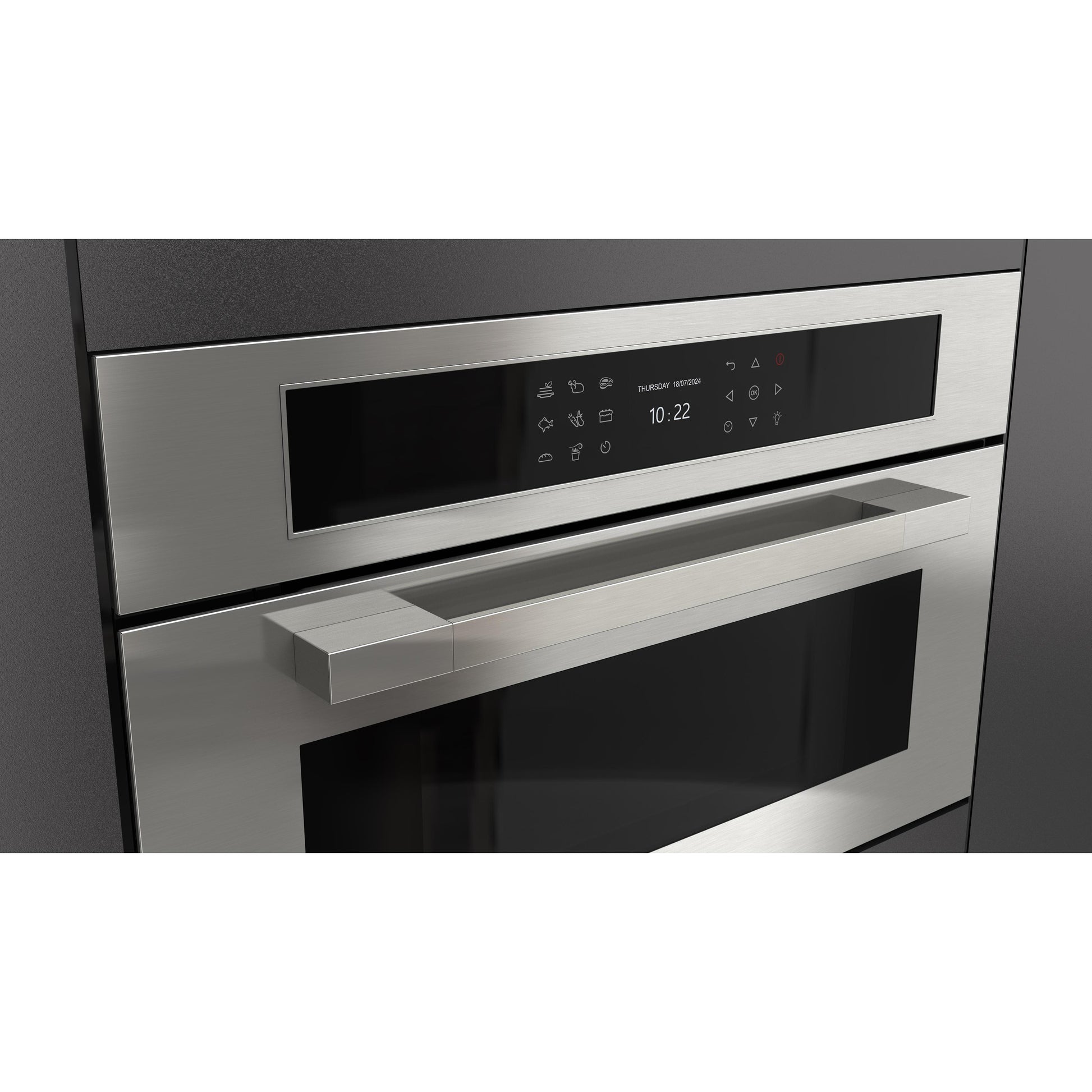 Fulgor Milano 30-inch, 1.41 cu. ft. Built-in Combi-Steam Single Wall Oven with True Convection Technology F7MSCO30S1 IMAGE 7