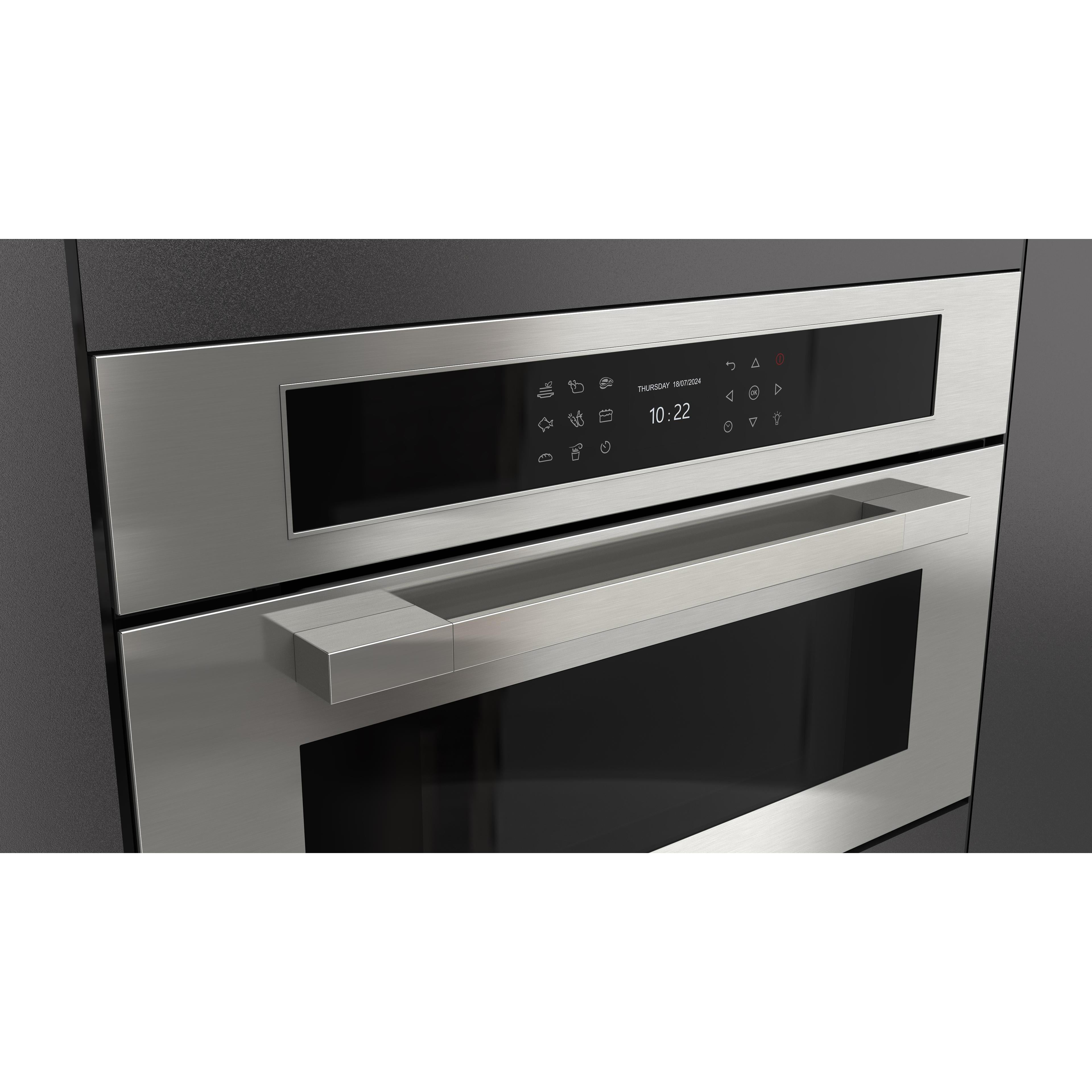 Fulgor Milano 30-inch, 1.41 cu. ft. Built-in Combi-Steam Single Wall Oven with True Convection Technology F7MSCO30S1 IMAGE 7