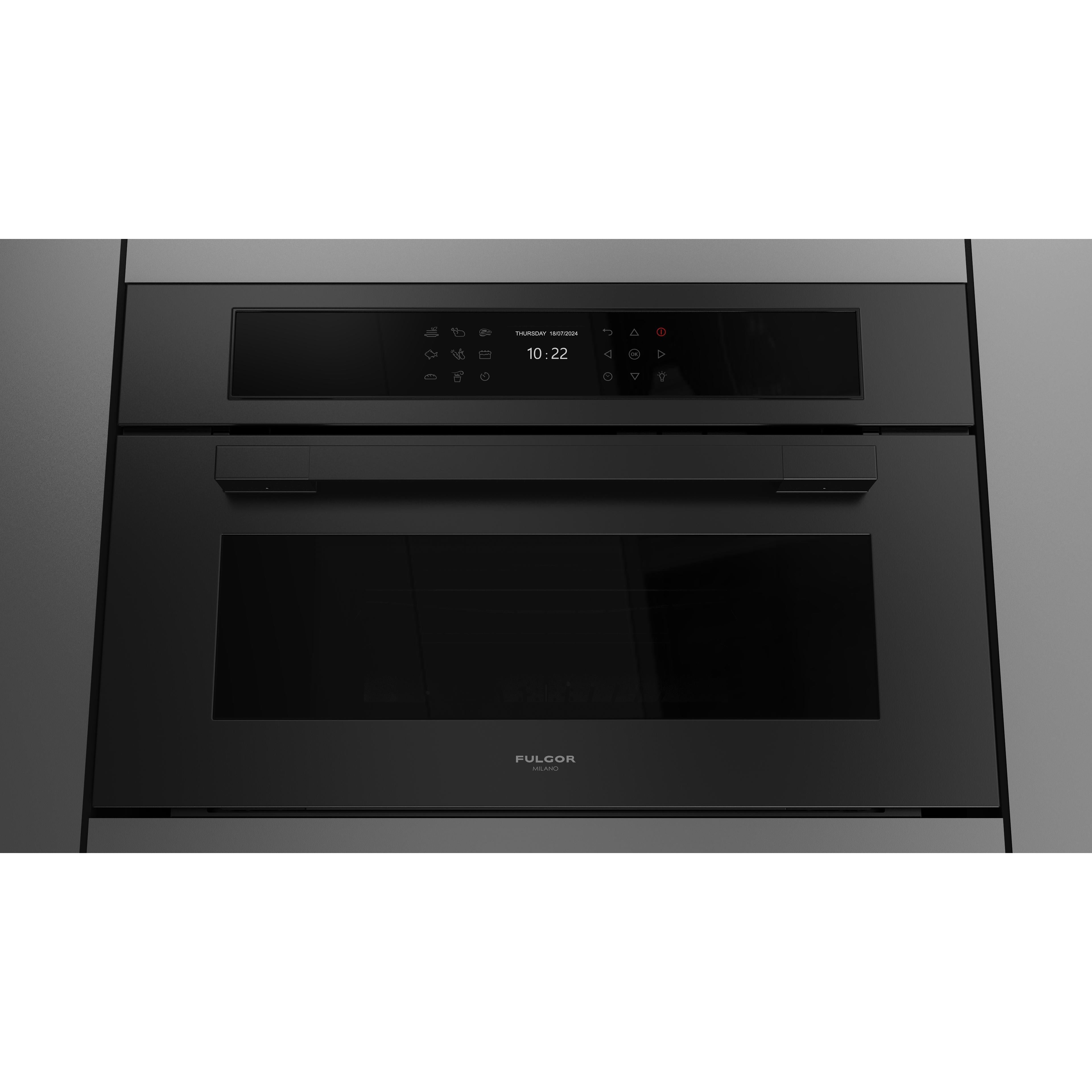 Fulgor Milano 30-inch, 1.41 cu. ft. Built-in Combi-Steam Single Wall Oven with True Convection Technology F7MSCO30MB1 IMAGE 7
