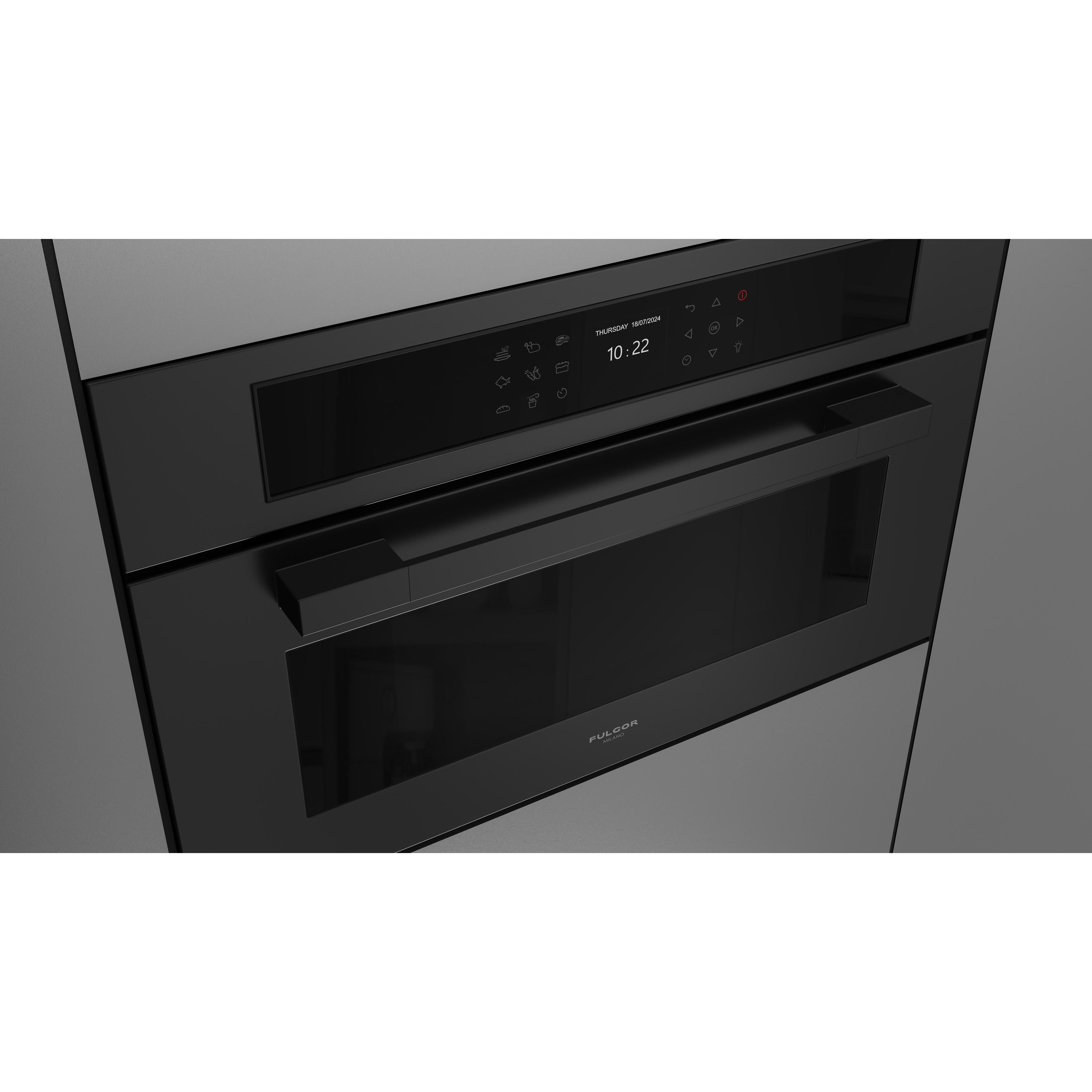 Fulgor Milano 30-inch, 1.41 cu. ft. Built-in Combi-Steam Single Wall Oven with True Convection Technology F7MSCO30MB1 IMAGE 8