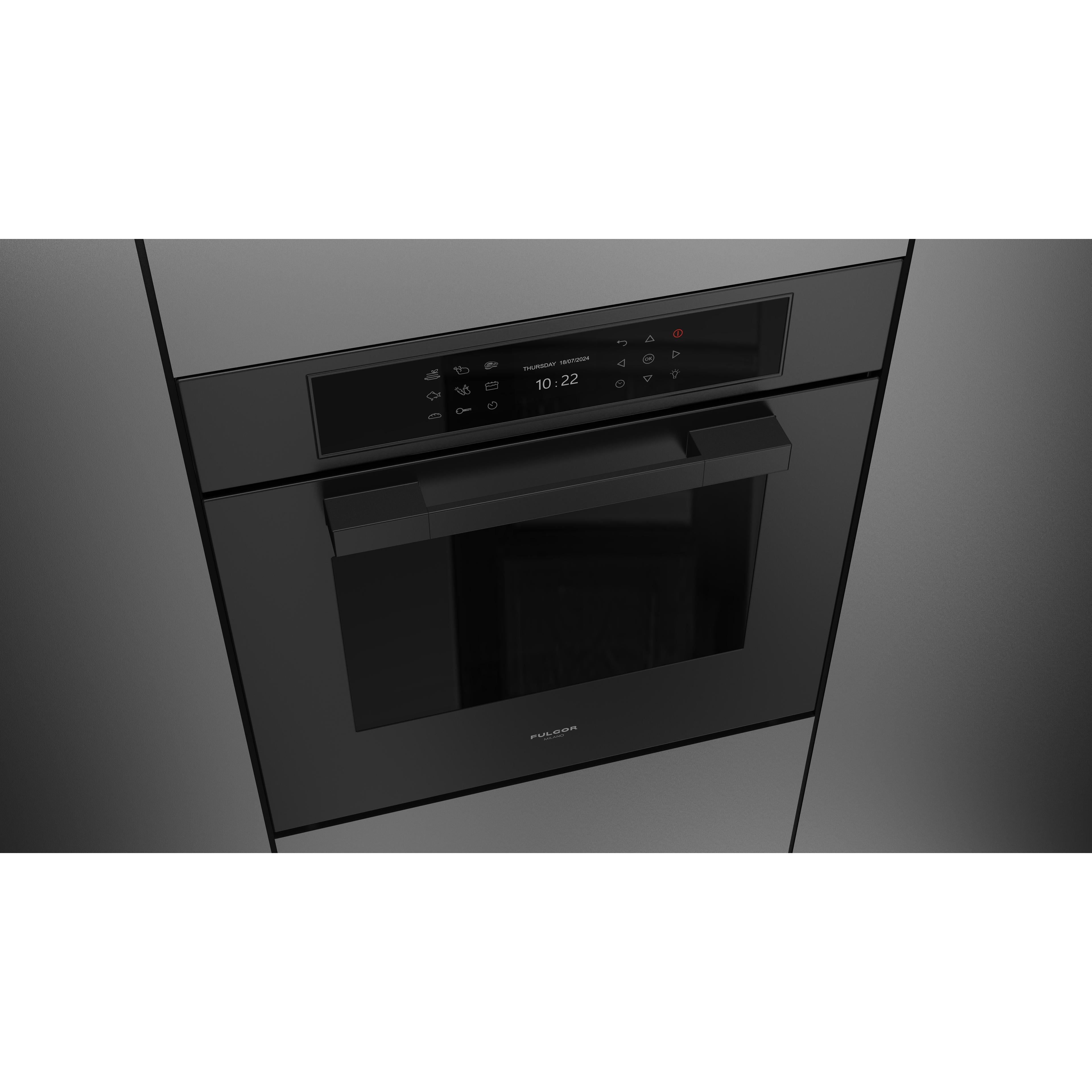 Fulgor Milano 24-inch, 2.36 cu. ft. Multifunction Single Wall Oven with True Convection Technology F7MSM24MB1 IMAGE 5