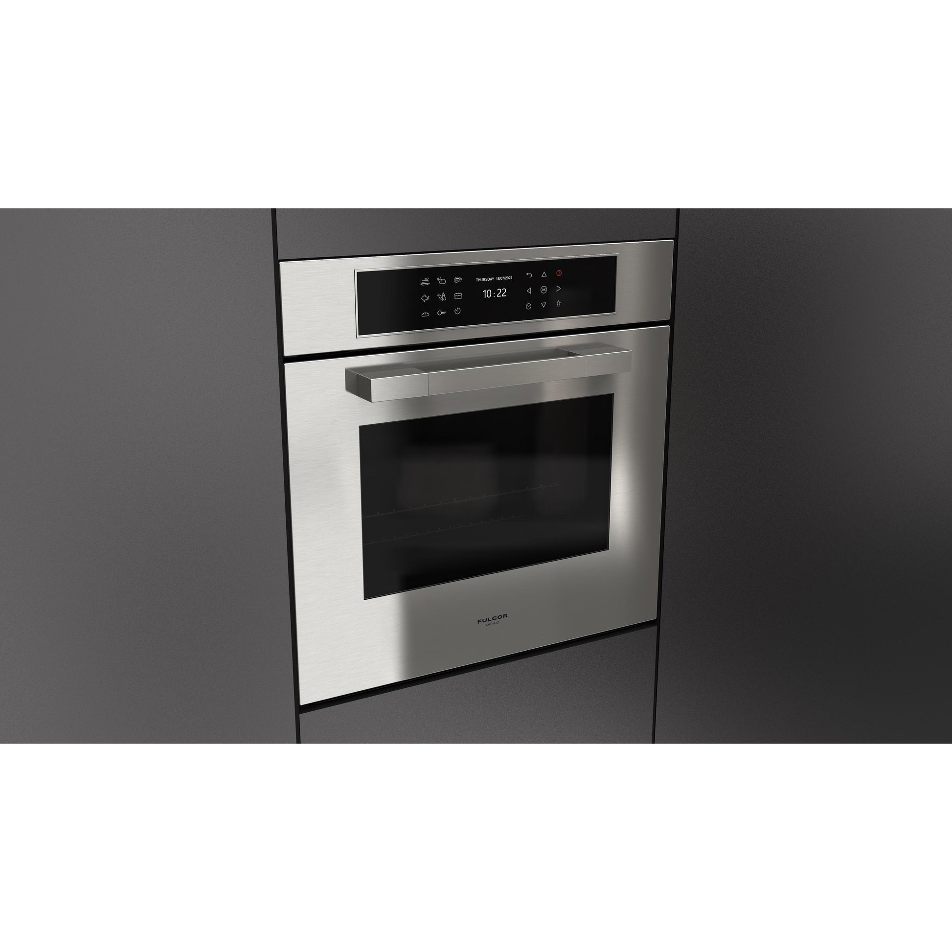 Fulgor Milano 24-inch, 2.36 cu. ft. Multifunction Single Wall Oven with True Convection Technology F7MSM24S1 IMAGE 4