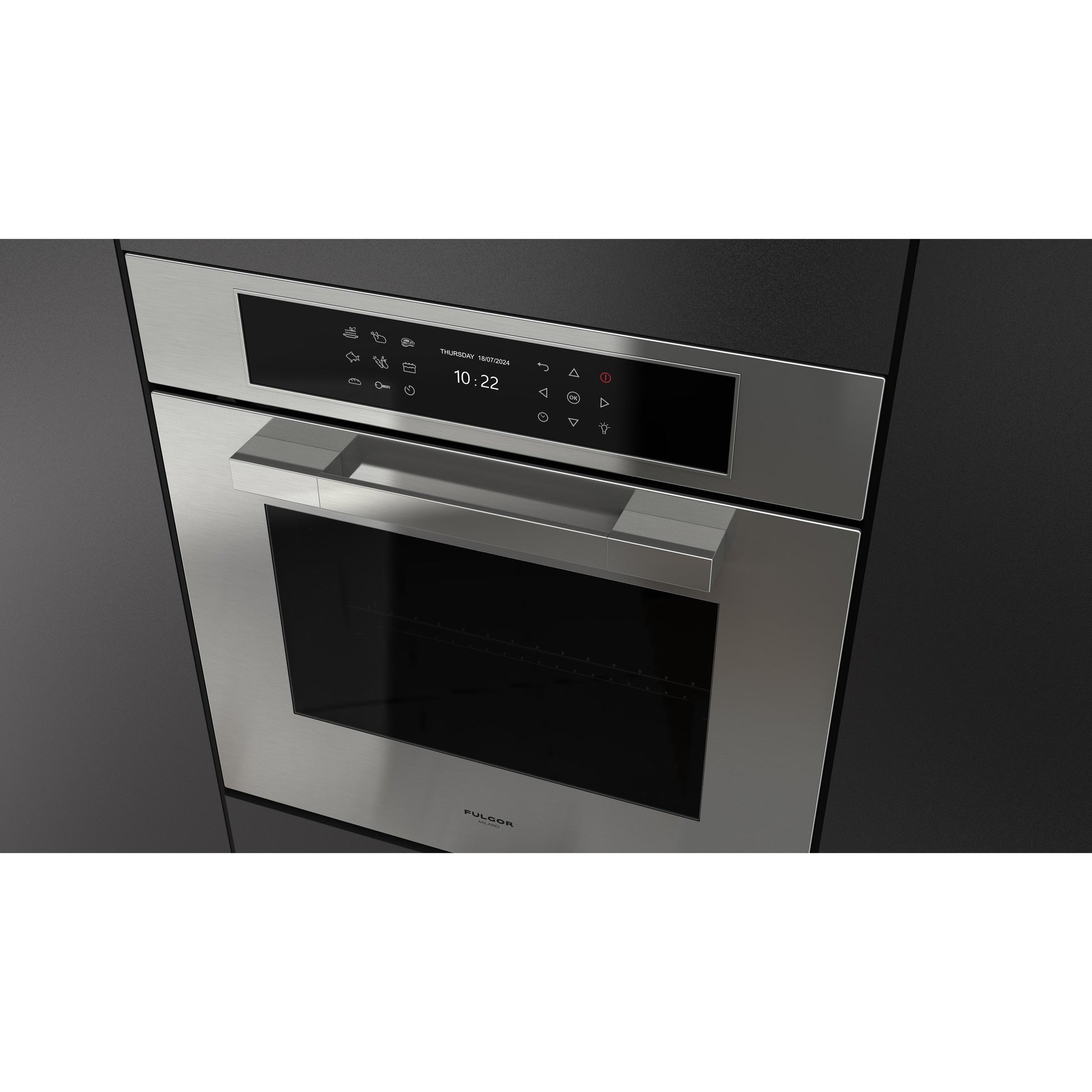 Fulgor Milano 24-inch, 2.36 cu. ft. Multifunction Single Wall Oven with True Convection Technology F7MSM24S1 IMAGE 6