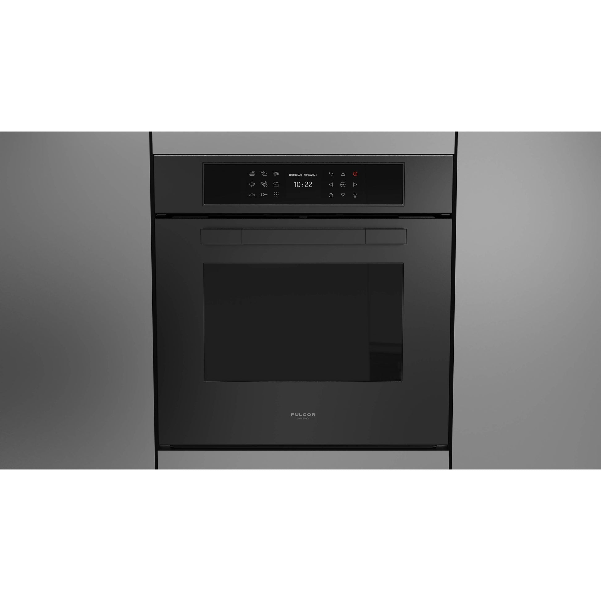 Fulgor Milano 24-inch, 2.36 cu. ft. Built-in Single Wall Oven with True Convection Technology F7MSP24MB1 IMAGE 2