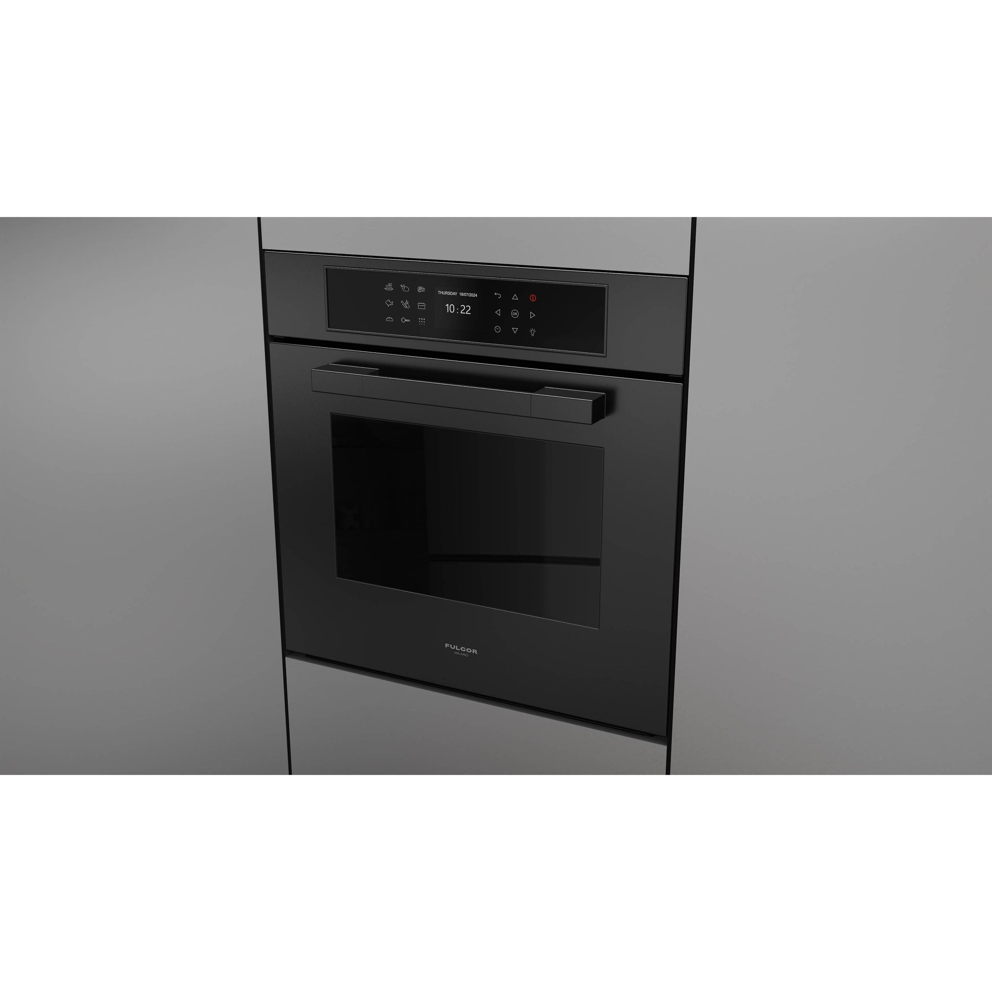 Fulgor Milano 24-inch, 2.36 cu. ft. Built-in Single Wall Oven with True Convection Technology F7MSP24MB1 IMAGE 3