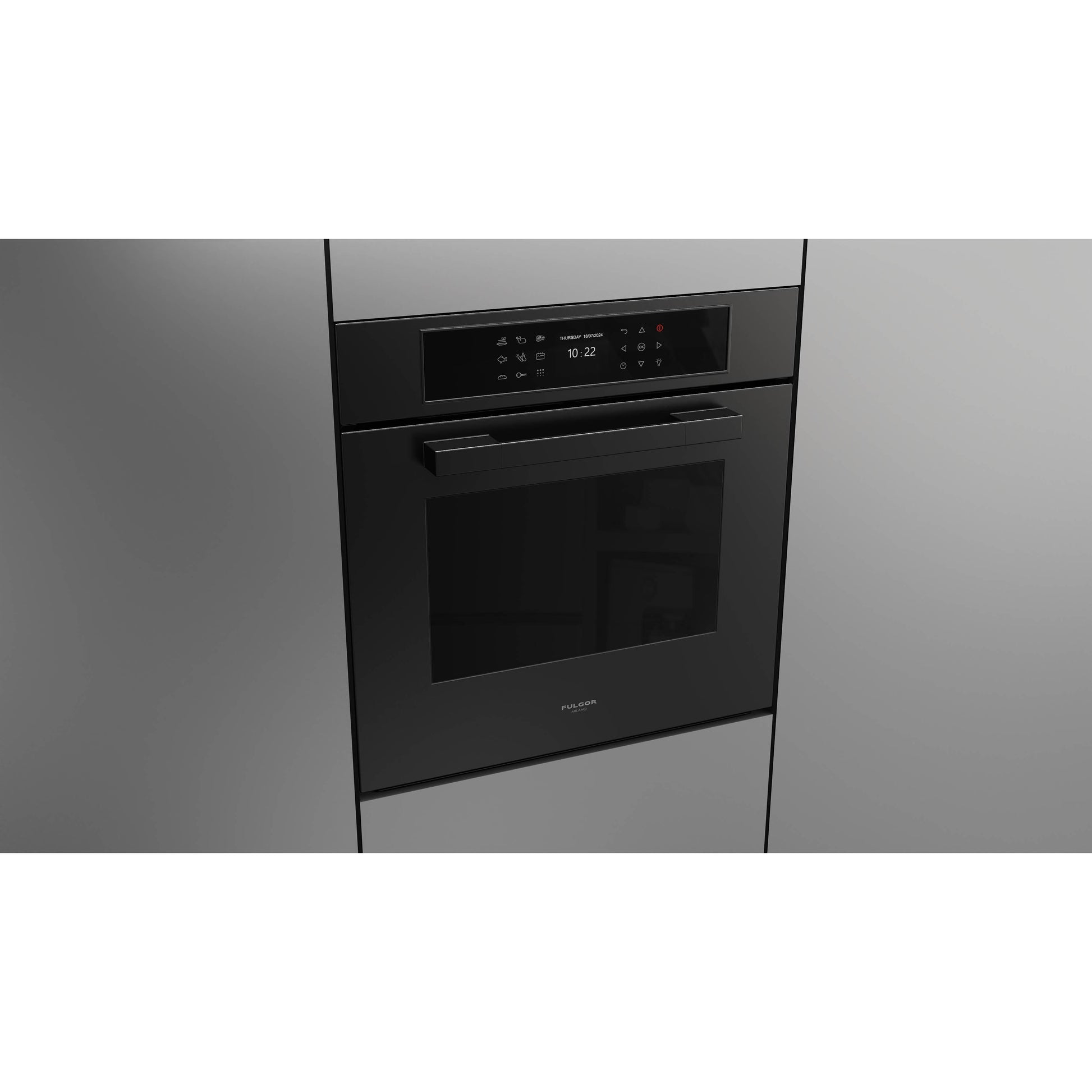 Fulgor Milano 24-inch, 2.36 cu. ft. Built-in Single Wall Oven with True Convection Technology F7MSP24MB1 IMAGE 4