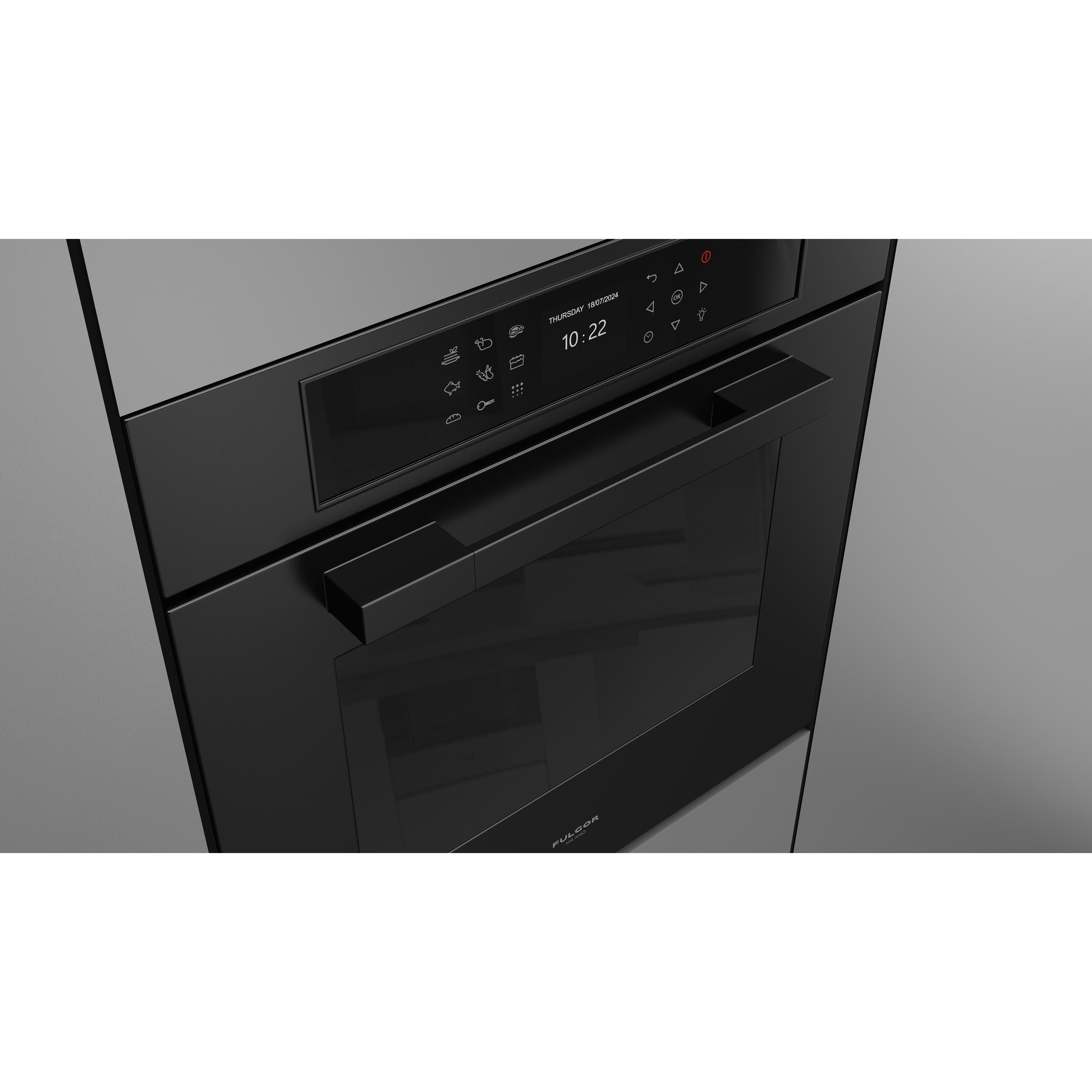 Fulgor Milano 24-inch, 2.36 cu. ft. Built-in Single Wall Oven with True Convection Technology F7MSP24MB1 IMAGE 7
