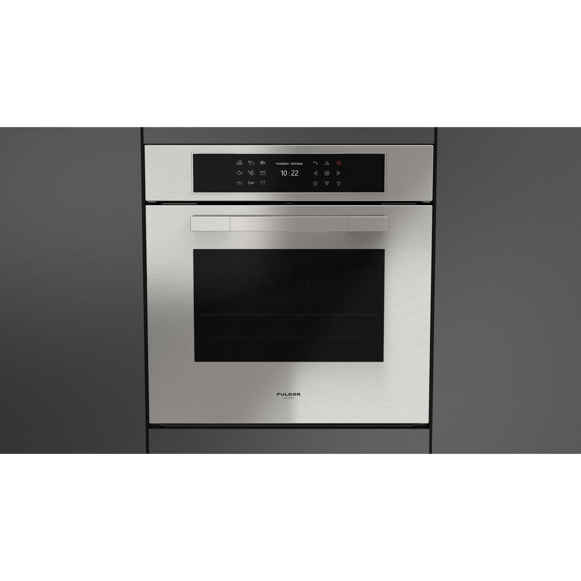 Fulgor Milano 24-inch, 2.36 cu. ft. Built-in Single Wall Oven with True Convection Technology F7MSP24S1 IMAGE 2