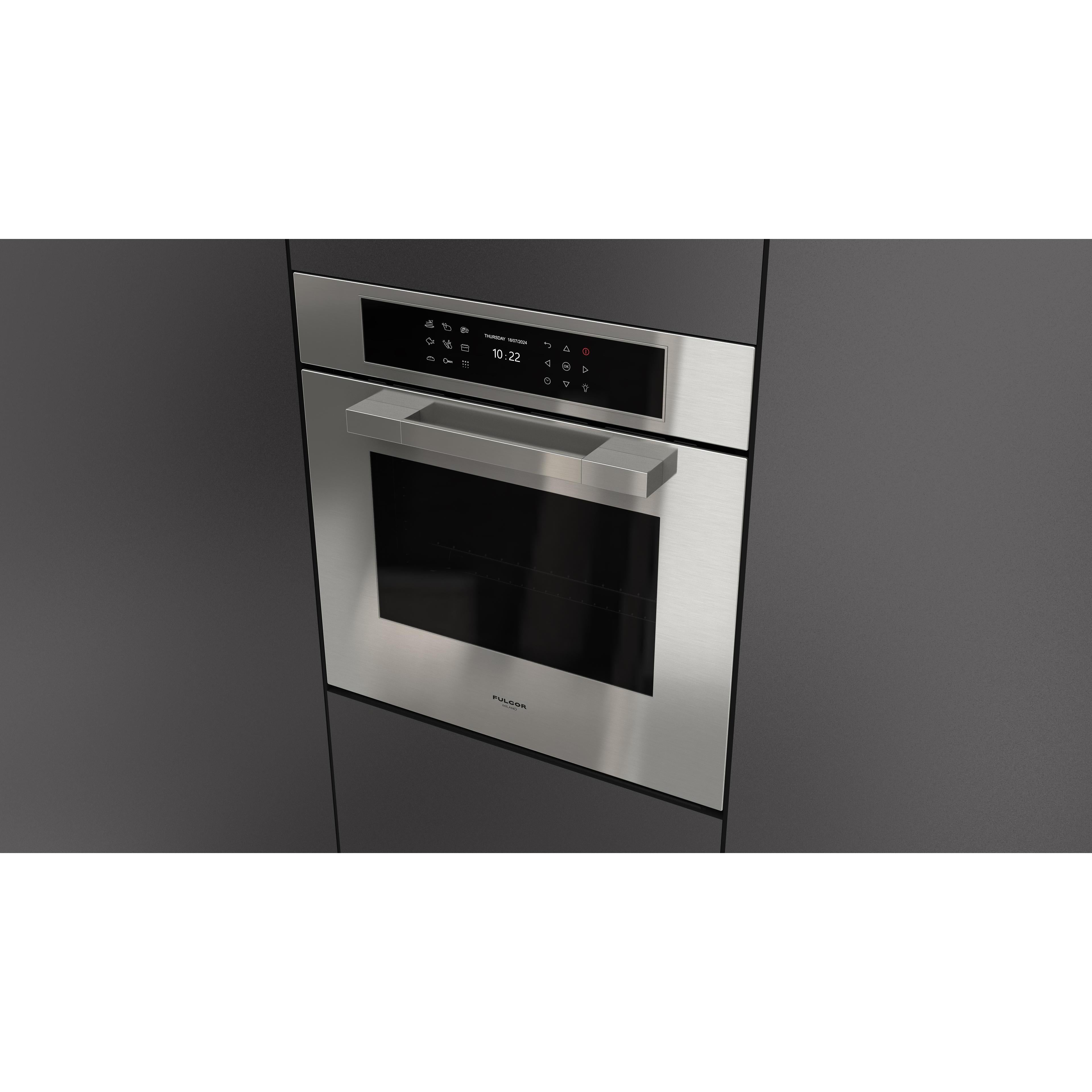 Fulgor Milano 24-inch, 2.36 cu. ft. Built-in Single Wall Oven with True Convection Technology F7MSP24S1 IMAGE 3