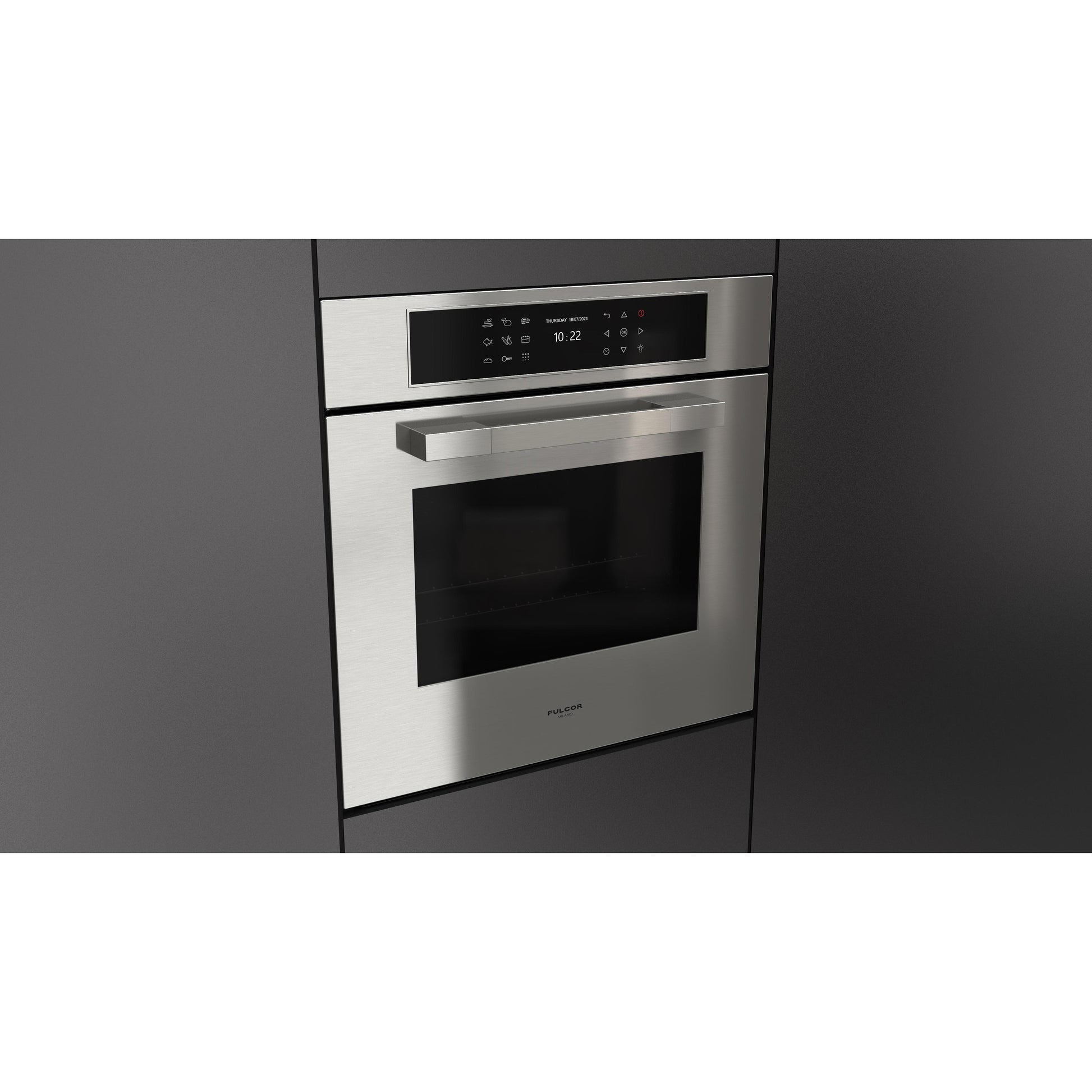 Fulgor Milano 24-inch, 2.36 cu. ft. Built-in Single Wall Oven with True Convection Technology F7MSP24S1 IMAGE 4