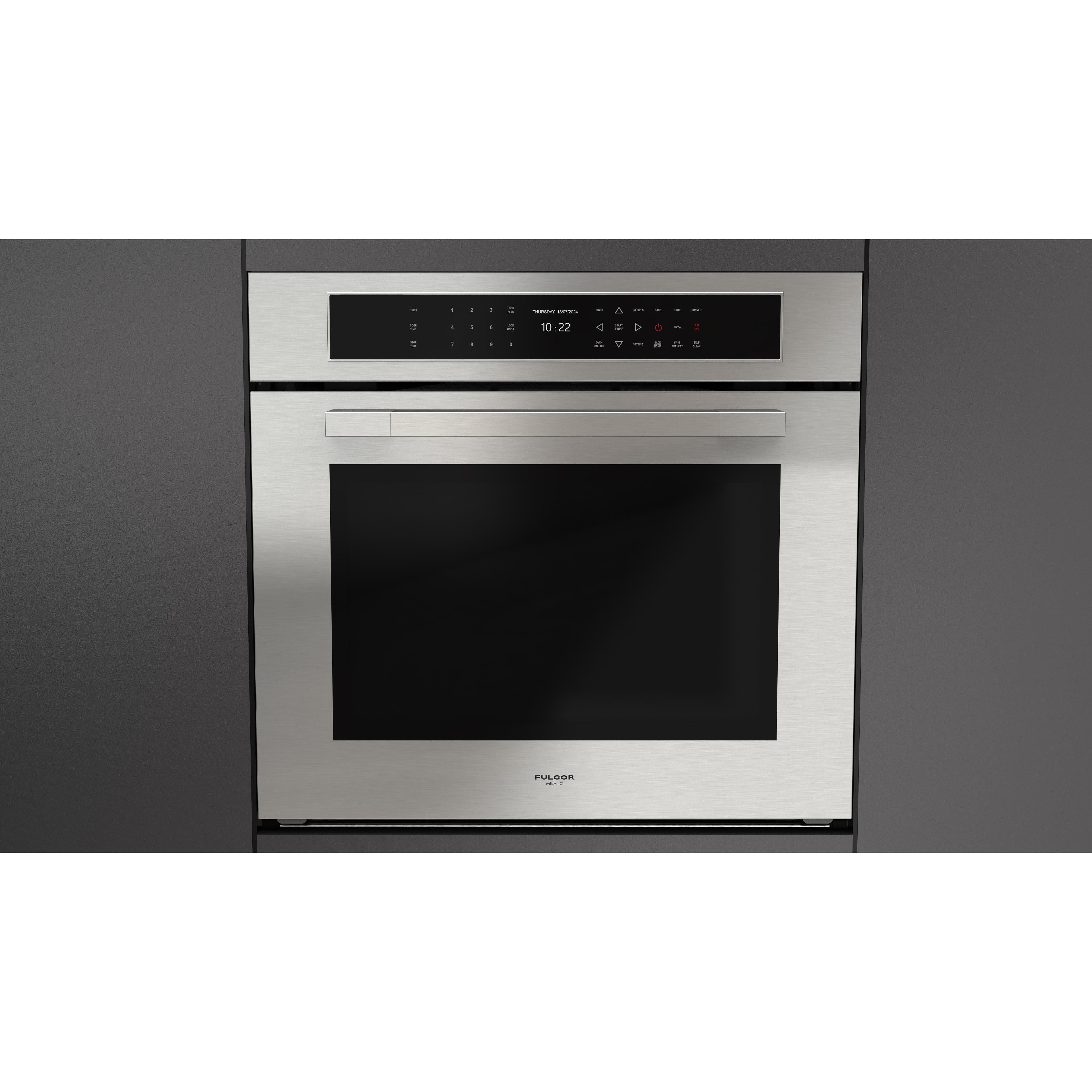 Fulgor Milano 30-inch, 4.34 cu. ft. Built-in Single Wall Oven with True Convection Technology F7MSP30S1 IMAGE 2