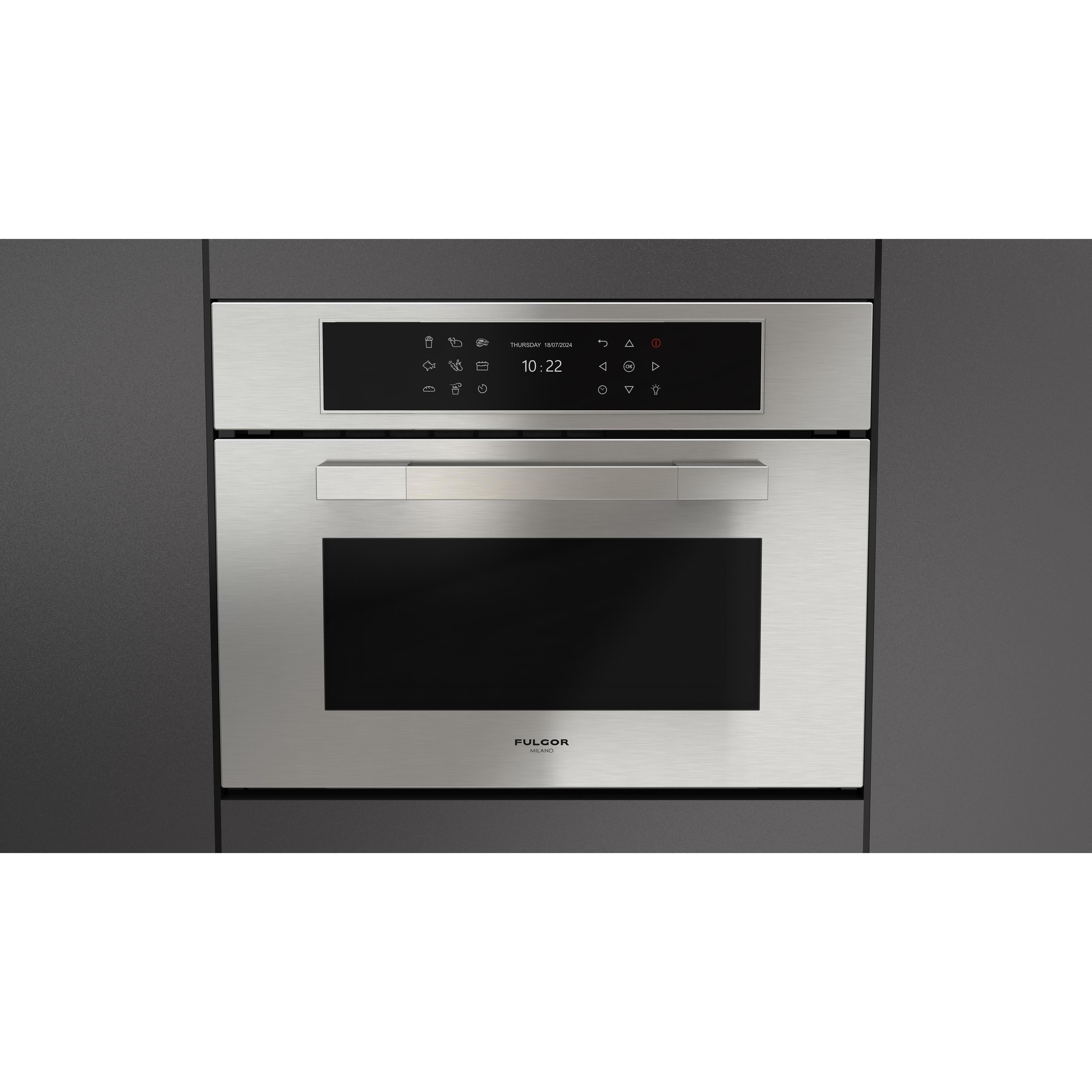Fulgor Milano 24-inch, 1.46 cu. ft. Built-in Single Combi Speed Oven with True Convection Technology F7MSPD24S1 IMAGE 2