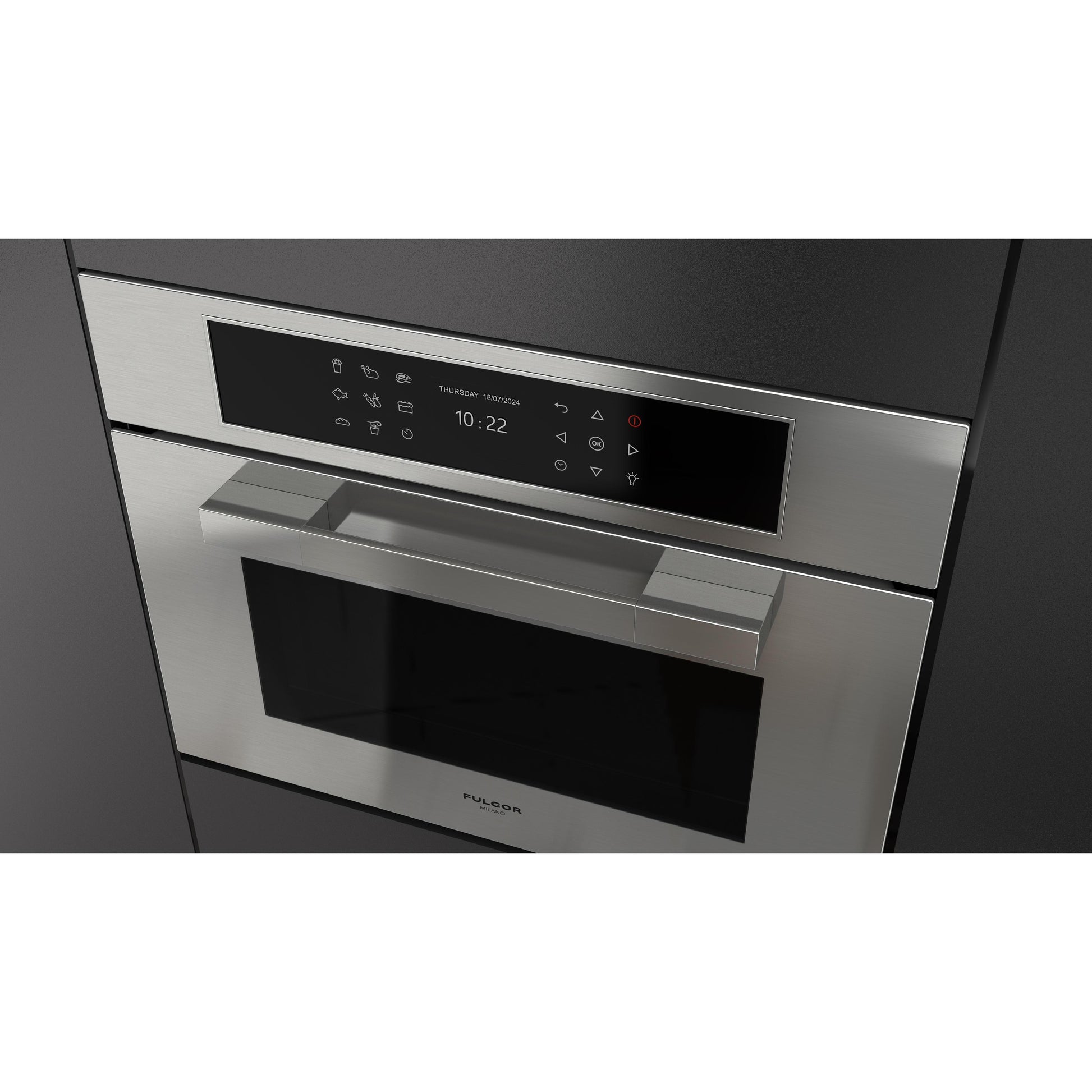 Fulgor Milano 24-inch, 1.46 cu. ft. Built-in Single Combi Speed Oven with True Convection Technology F7MSPD24S1 IMAGE 4