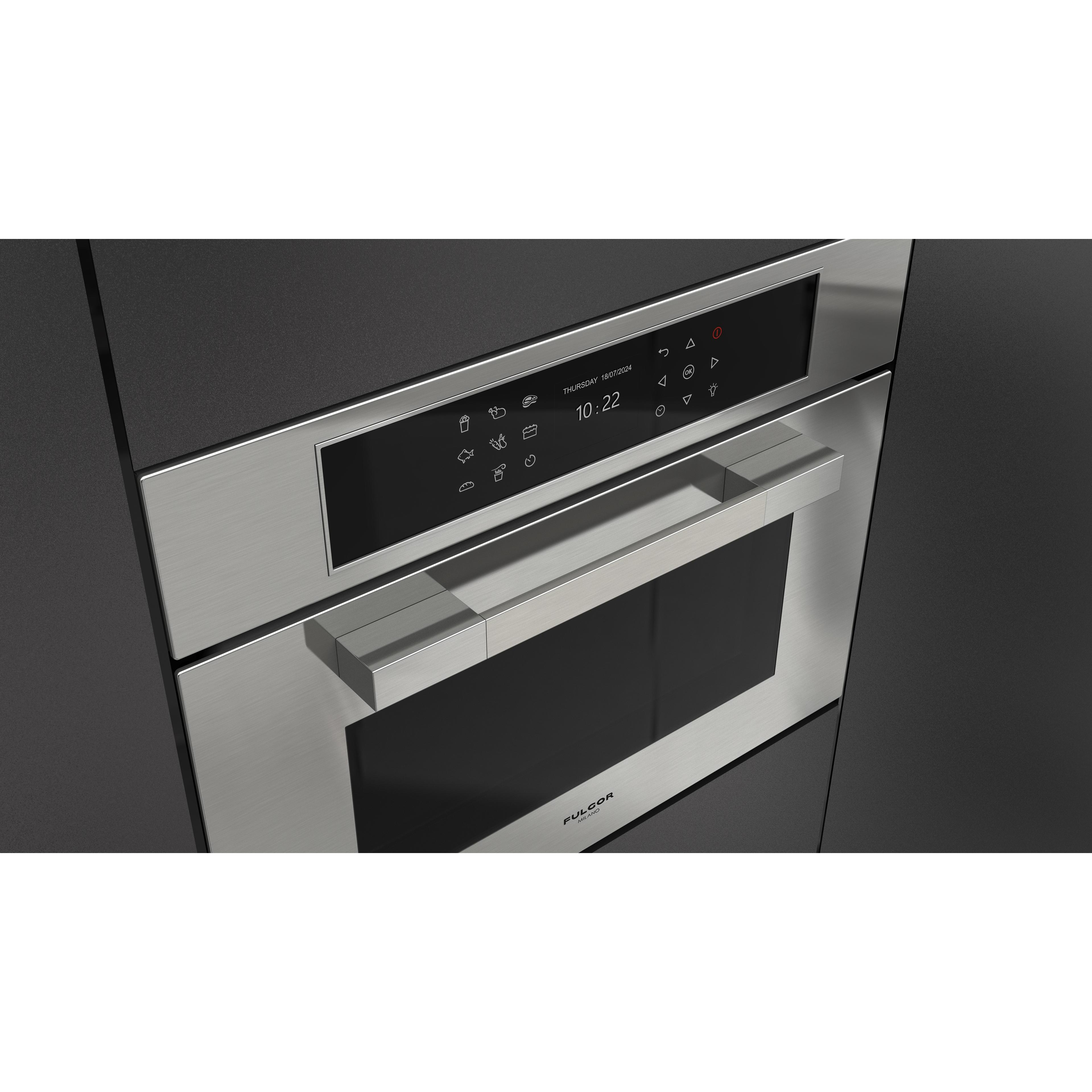 Fulgor Milano 24-inch, 1.46 cu. ft. Built-in Single Combi Speed Oven with True Convection Technology F7MSPD24S1 IMAGE 5