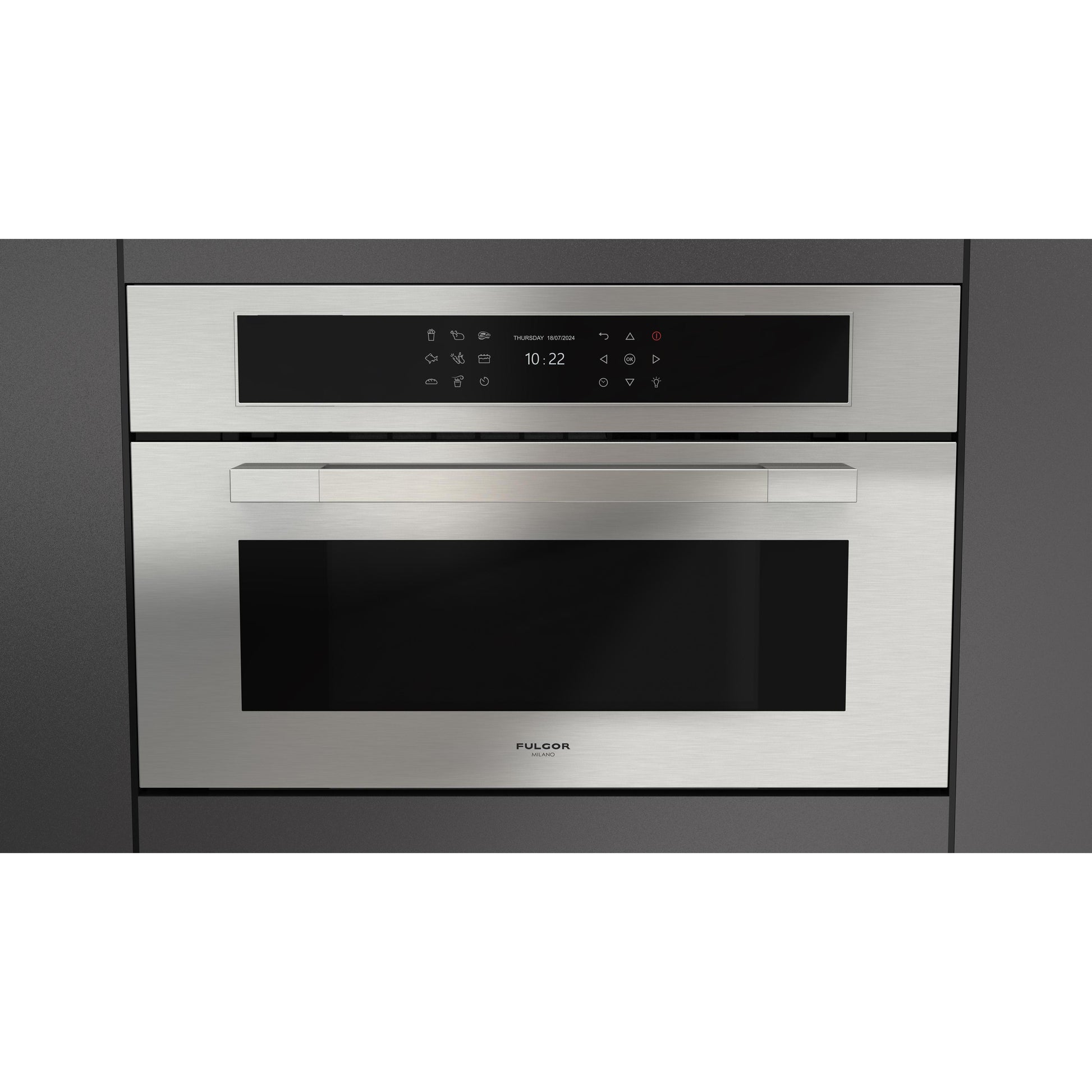 Fulgor Milano 30-inch, 1.46 cu. ft. Built-in Single Combi Speed Oven with True Convection Technology F7MSPD30S1 IMAGE 2