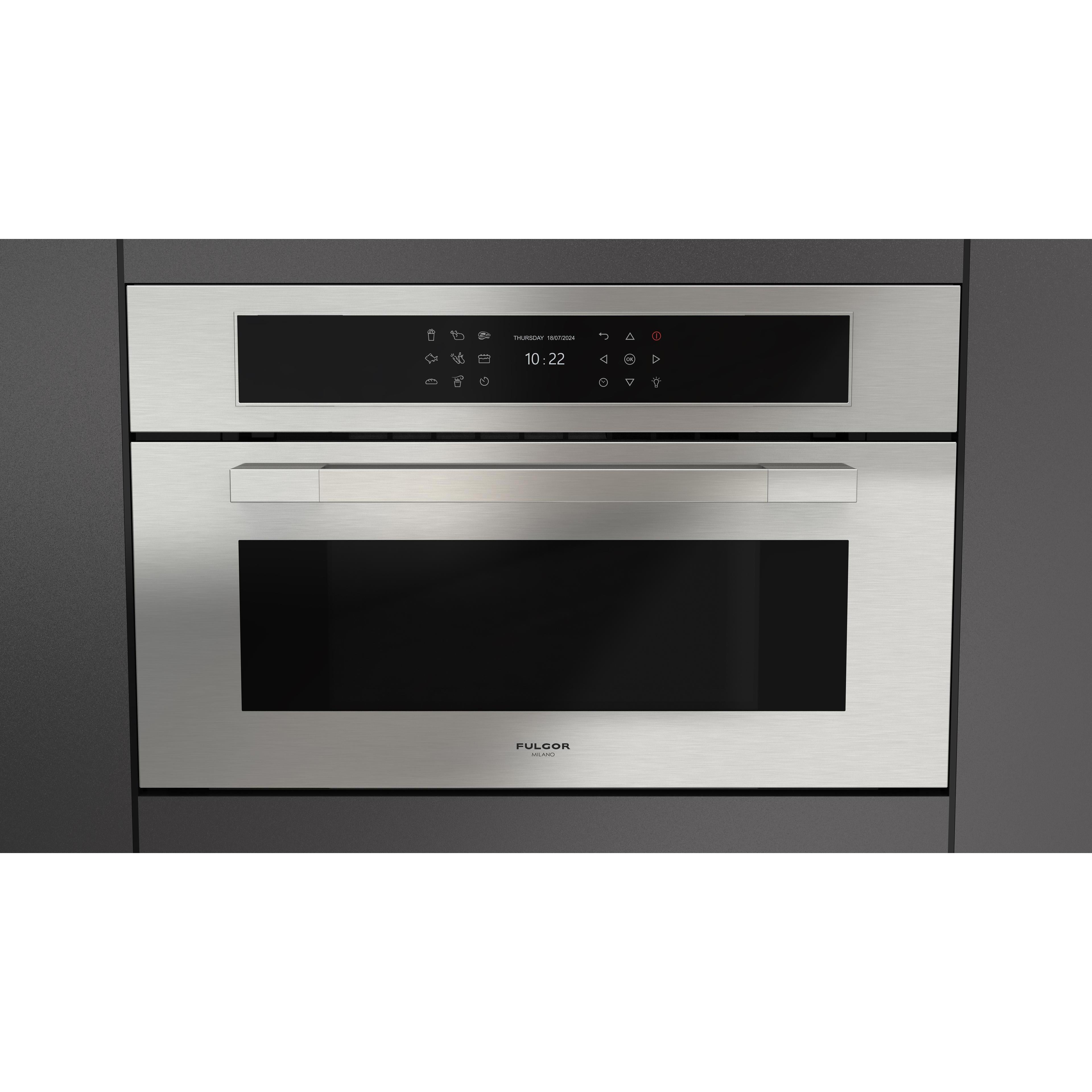 Fulgor Milano 30-inch, 1.46 cu. ft. Built-in Single Combi Speed Oven with True Convection Technology F7MSPD30S1 IMAGE 2