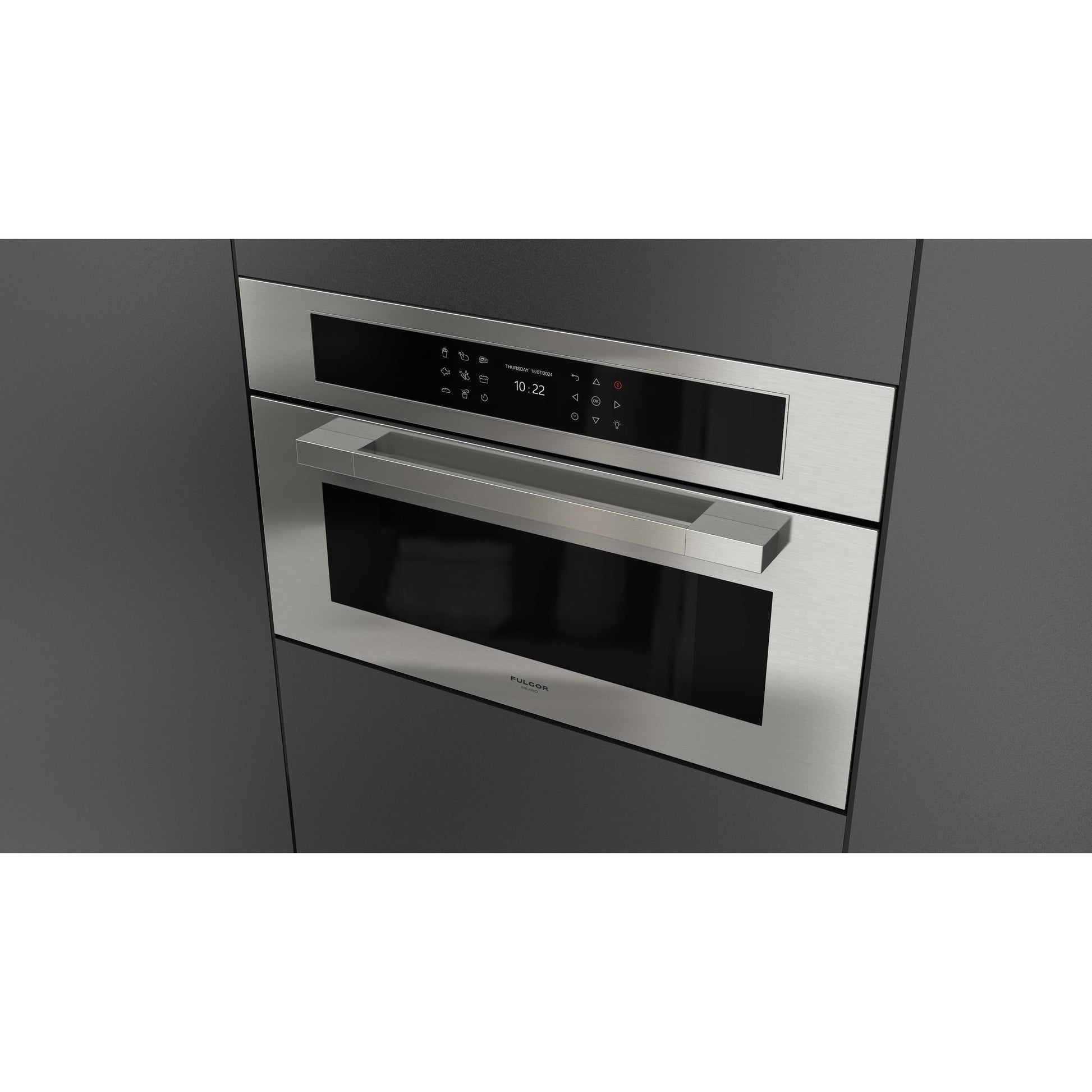 Fulgor Milano 30-inch, 1.46 cu. ft. Built-in Single Combi Speed Oven with True Convection Technology F7MSPD30S1 IMAGE 3