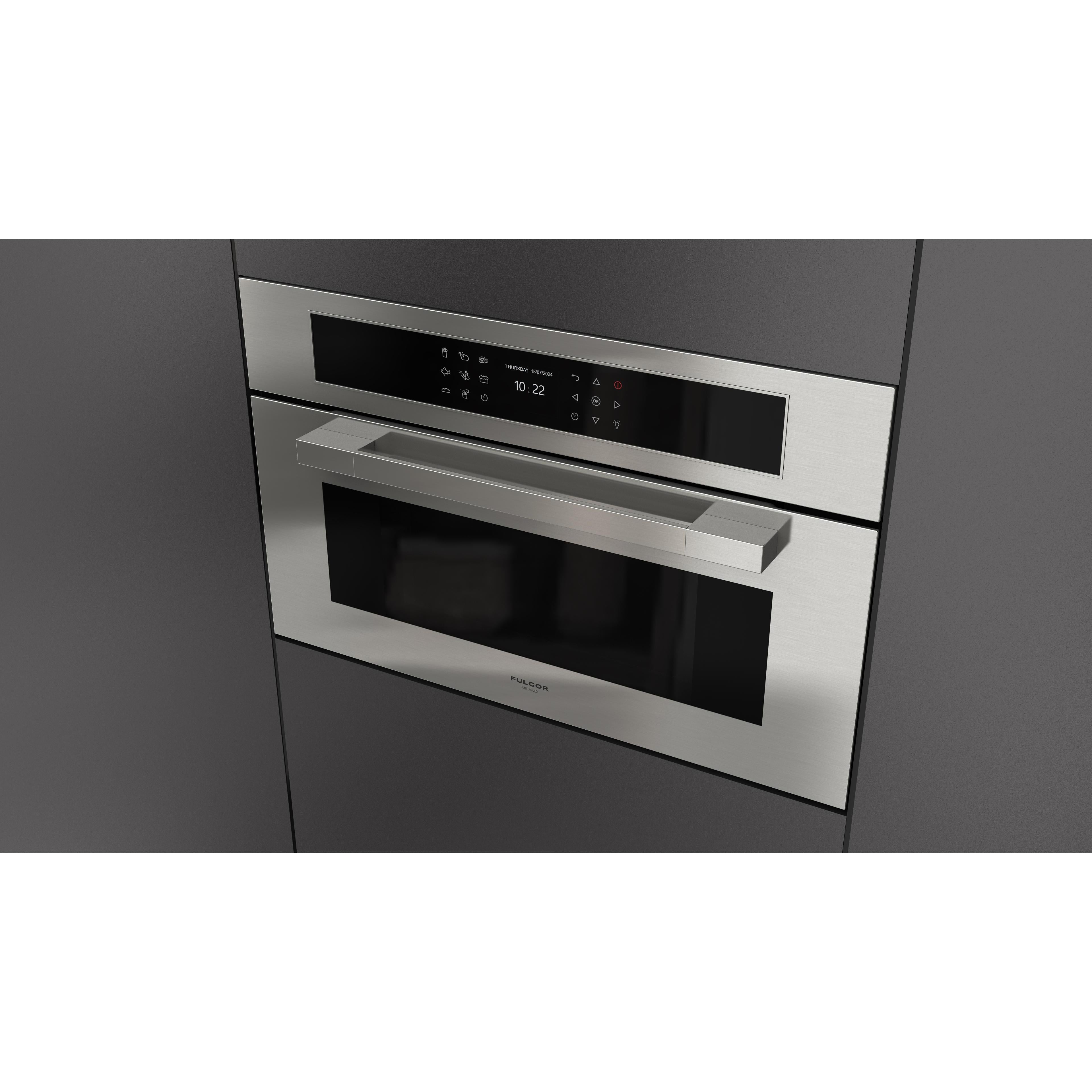 Fulgor Milano 30-inch, 1.46 cu. ft. Built-in Single Combi Speed Oven with True Convection Technology F7MSPD30S1 IMAGE 3