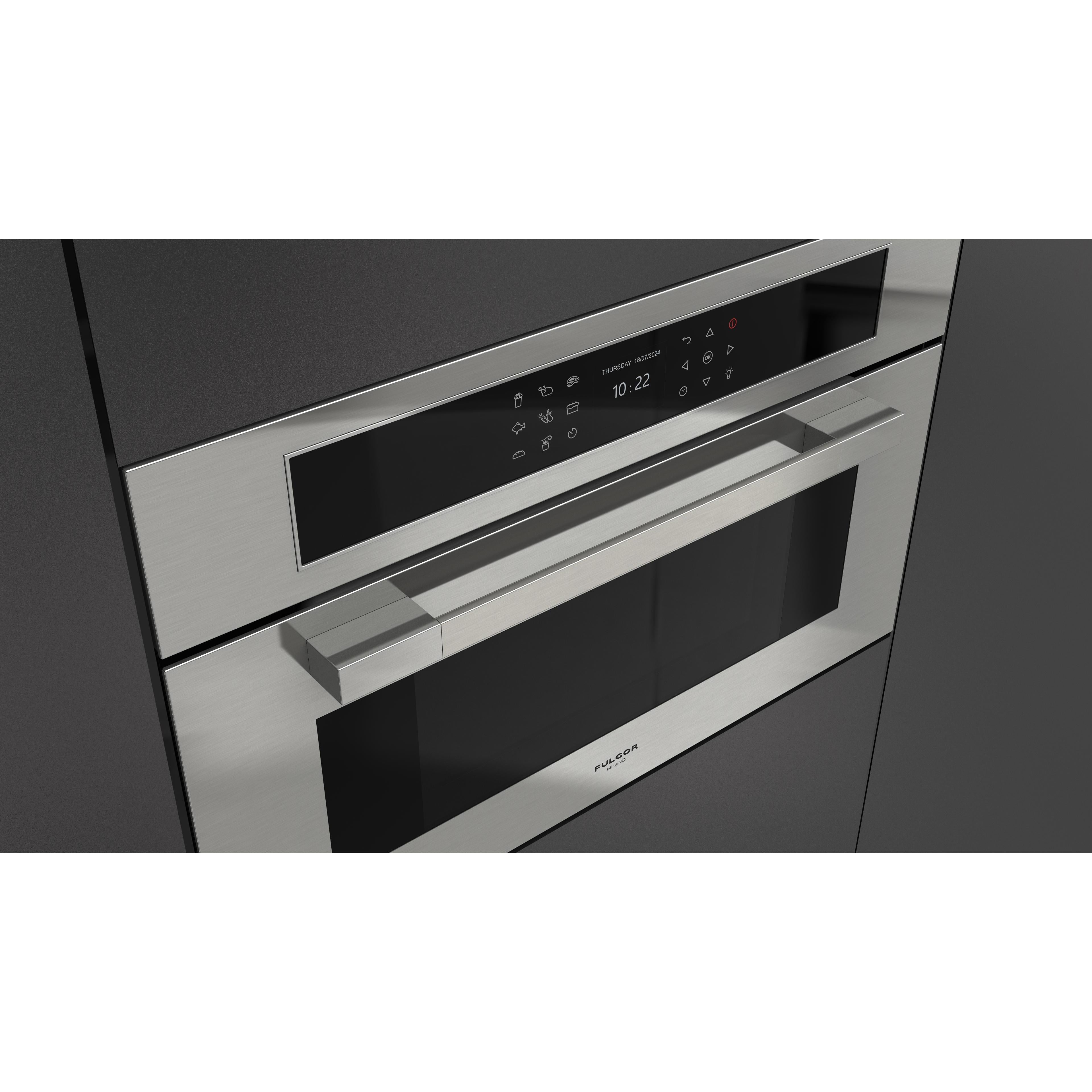 Fulgor Milano 30-inch, 1.46 cu. ft. Built-in Single Combi Speed Oven with True Convection Technology F7MSPD30S1 IMAGE 7