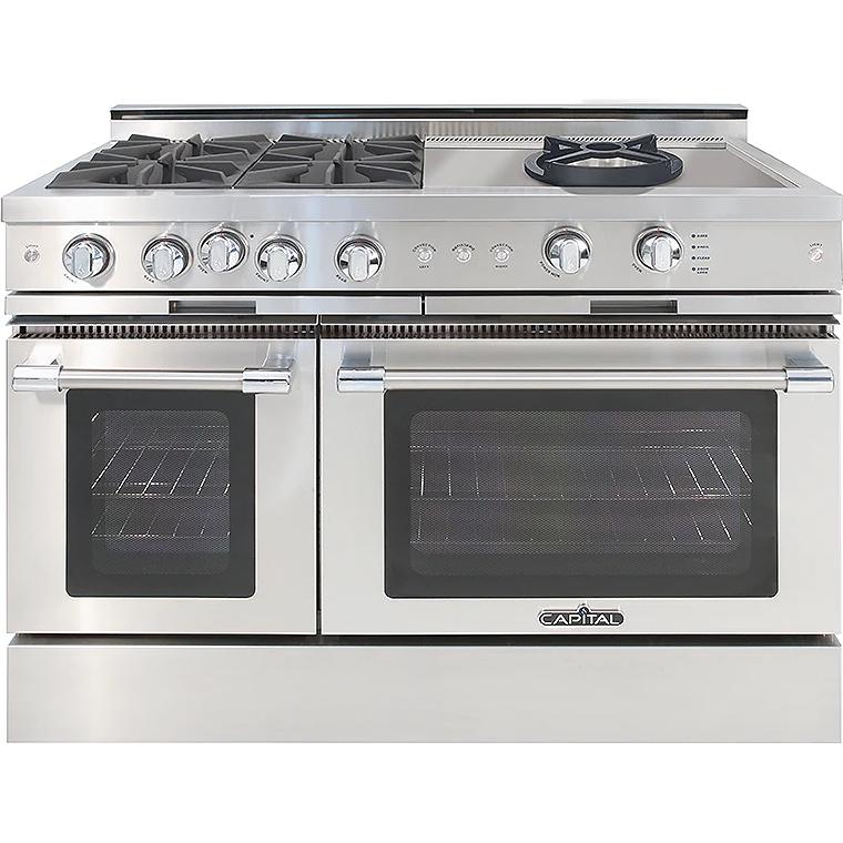 Capital 48-inch Freestanding Gas Range with 4 Burners and Power Wok CGSR484CW-L IMAGE 1