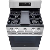 LG 30-inch Smart Gas Range with Air Fry LRGN6323Y IMAGE 2