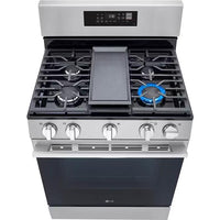 LG 30-inch Smart Gas Range with Air Fry LRGN6323Y IMAGE 3