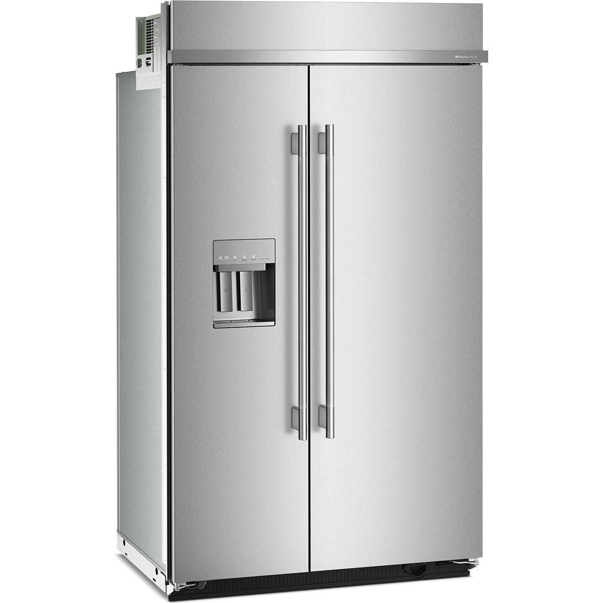 KitchenAid 48-inch, 29.4 cu. ft. Built-in Side-by-Side Refrigerator with External Water and Ice Dispensing System KBSD748SPS IMAGE 4
