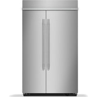 KitchenAid 48-inch, 30 cu. ft. Built-in Side-by-Side Refrigerator with Platinum Interior KBSN748SPS IMAGE 1