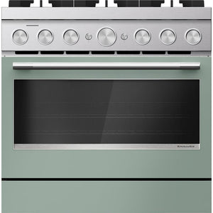 KitchenAid 36-inch Freestanding Commercial-Style Dual-Fuel Range KFDS936SDC IMAGE 1