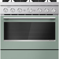 KitchenAid 36-inch Freestanding Commercial-Style Dual-Fuel Range KFDS936SDC IMAGE 1