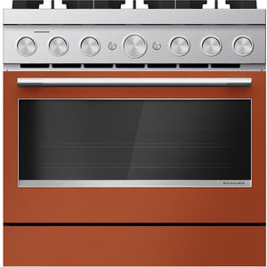 KitchenAid 36-inch Freestanding Commercial-Style Dual-Fuel Range KFDS936SSC IMAGE 1