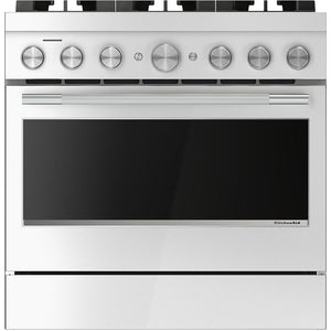 KitchenAid 36-inch Freestanding Commercial-Style Dual-Fuel Range KFDS936SSS IMAGE 1