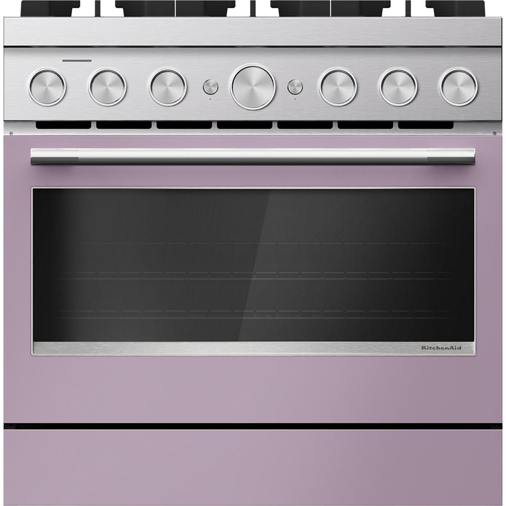 KitchenAid 36-inch Freestanding Commercial-Style Dual-Fuel Range KFDS936SWF IMAGE 1