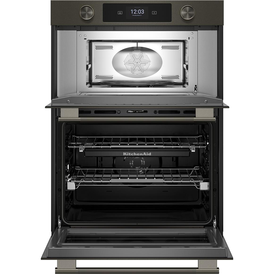 KitchenAid 30-inch Built-in Combination Wall Oven with Microwave Oven with Convection Technology KOEC730SBE IMAGE 2